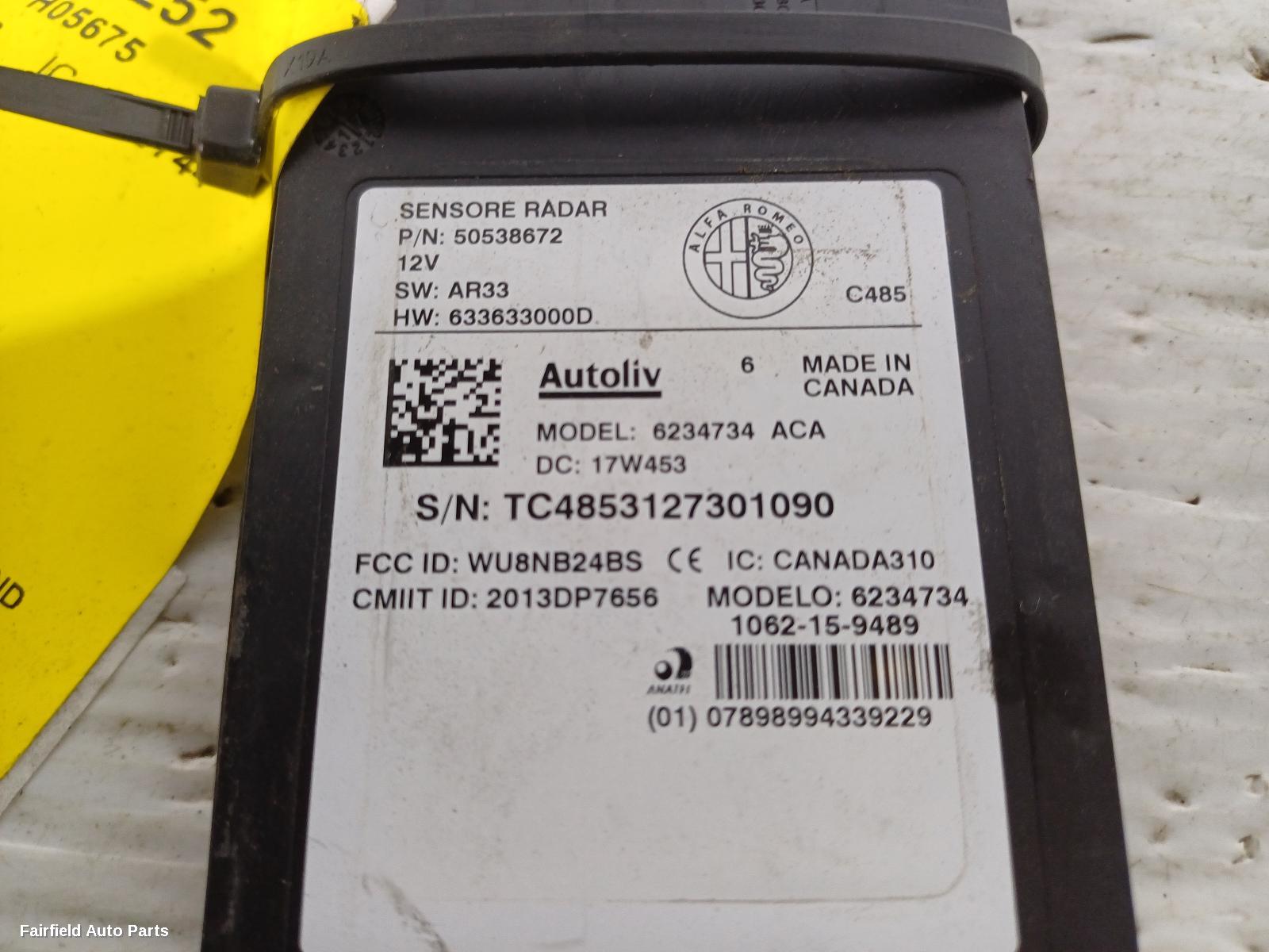 2018-2021 Alfa Romeo Stelvio Reverse Camera