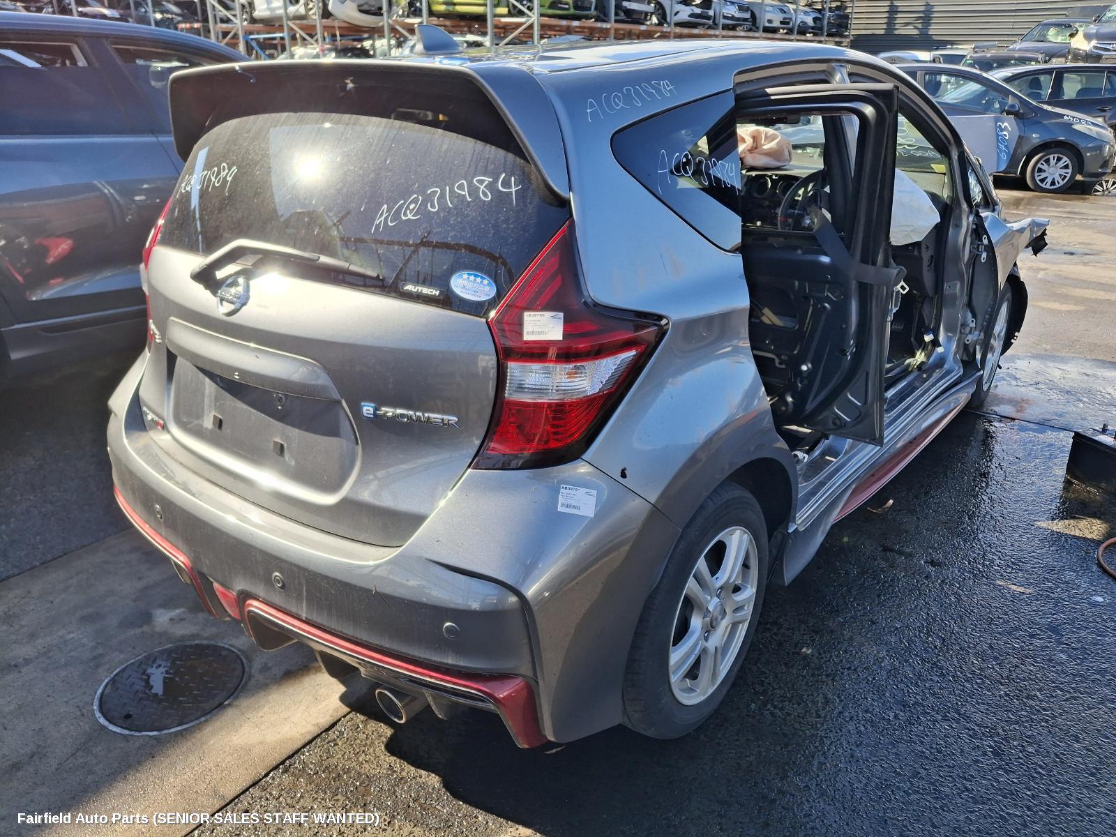 2020 Nissan Note Left Taillight