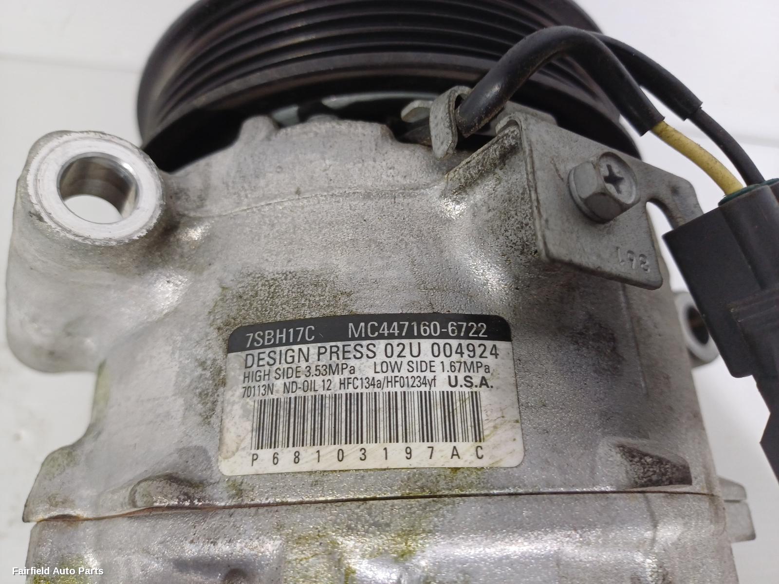2014-2022 Jeep Cherokee A C Compressor