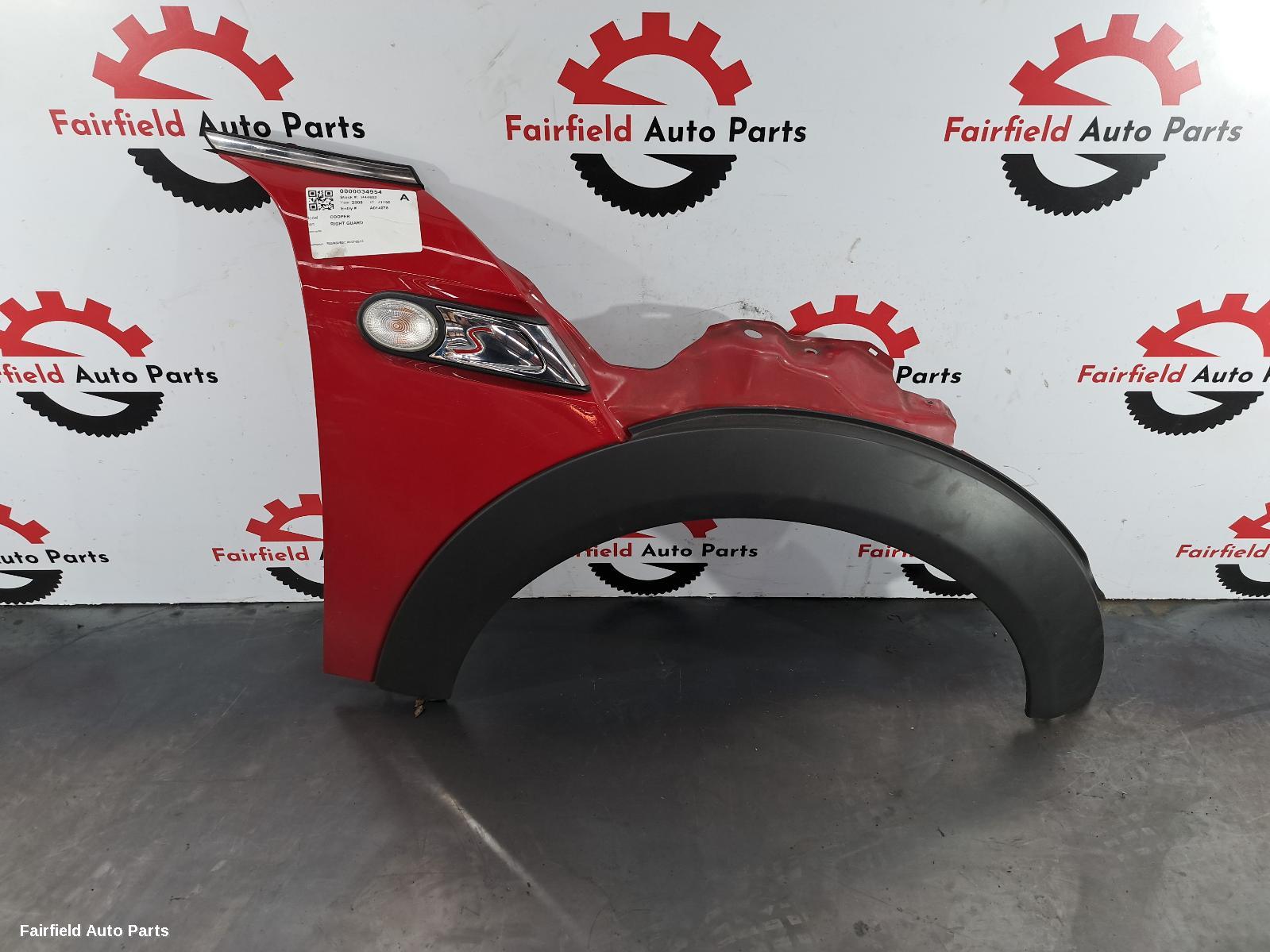 2008 Mini Cooper Right Guard