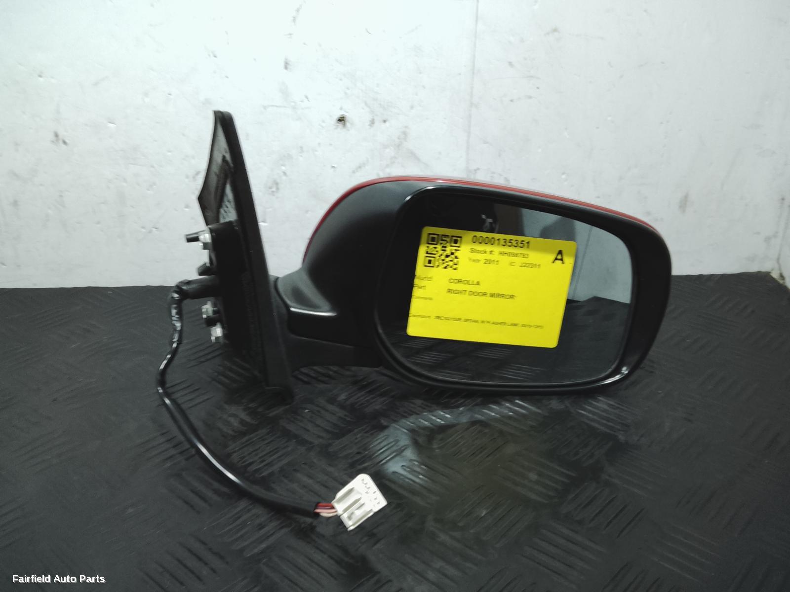 2010-2013 Toyota Corolla Right Door Mirror