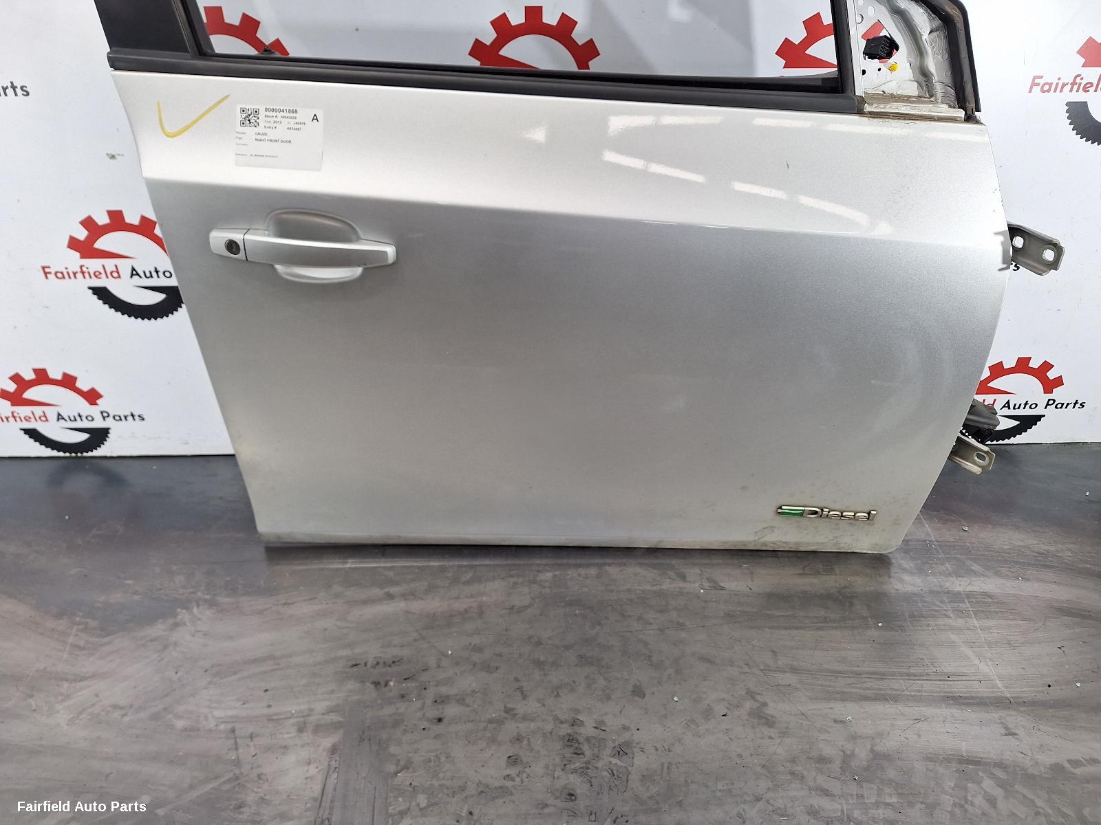 2013 Holden Cruze Right Front Door
