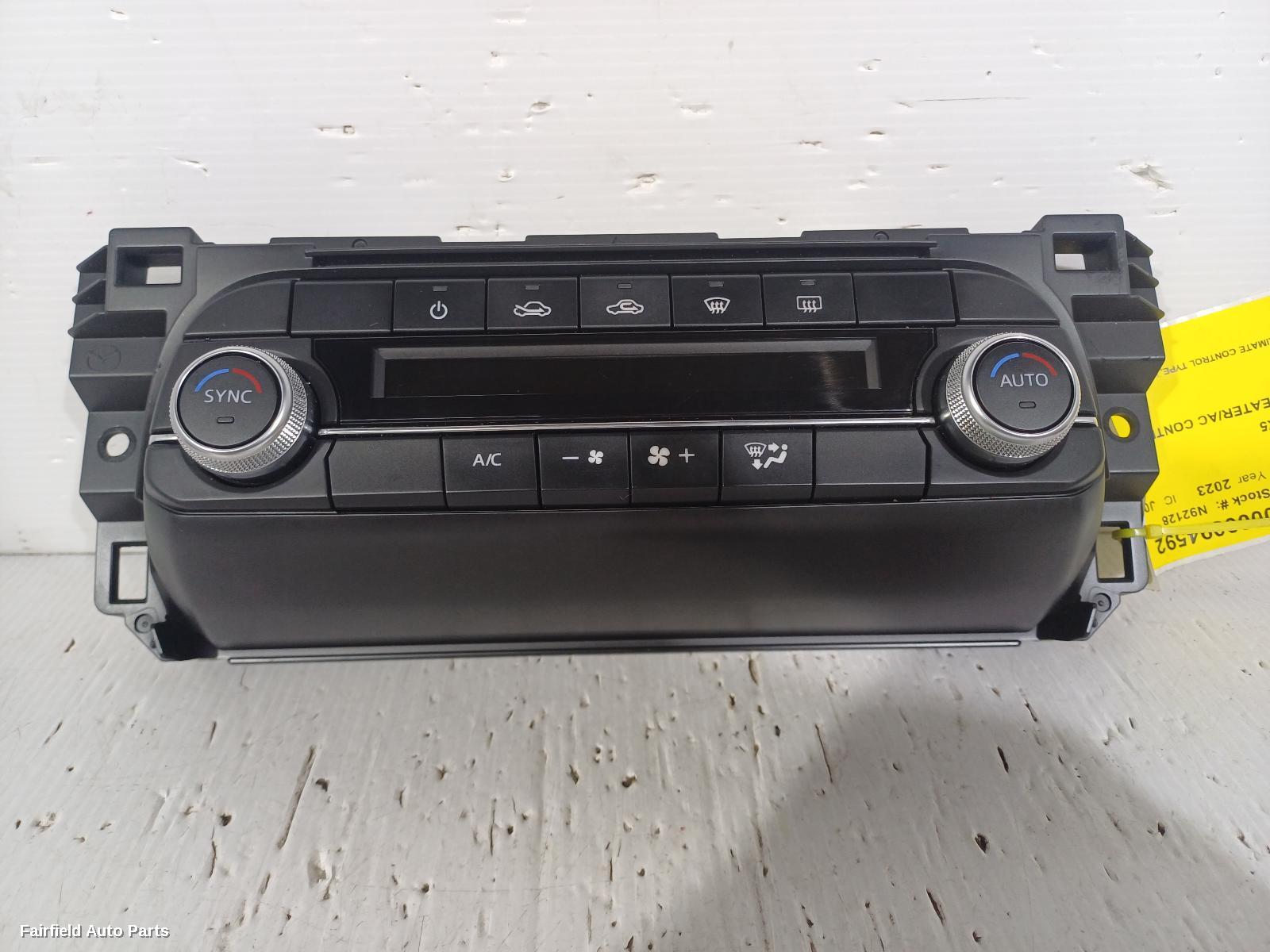 2018-2025 Mazda Cx5 Heater Ac Controls