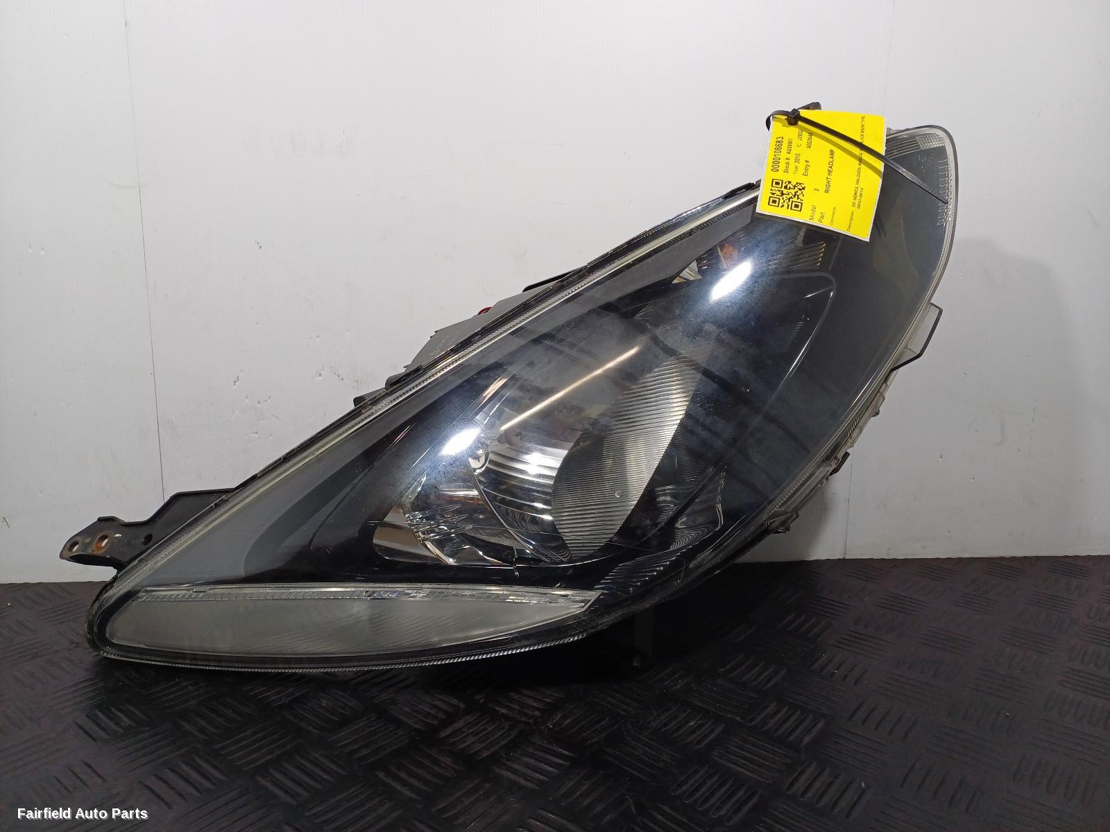 2007-2014 Mazda 2 Right Headlamp