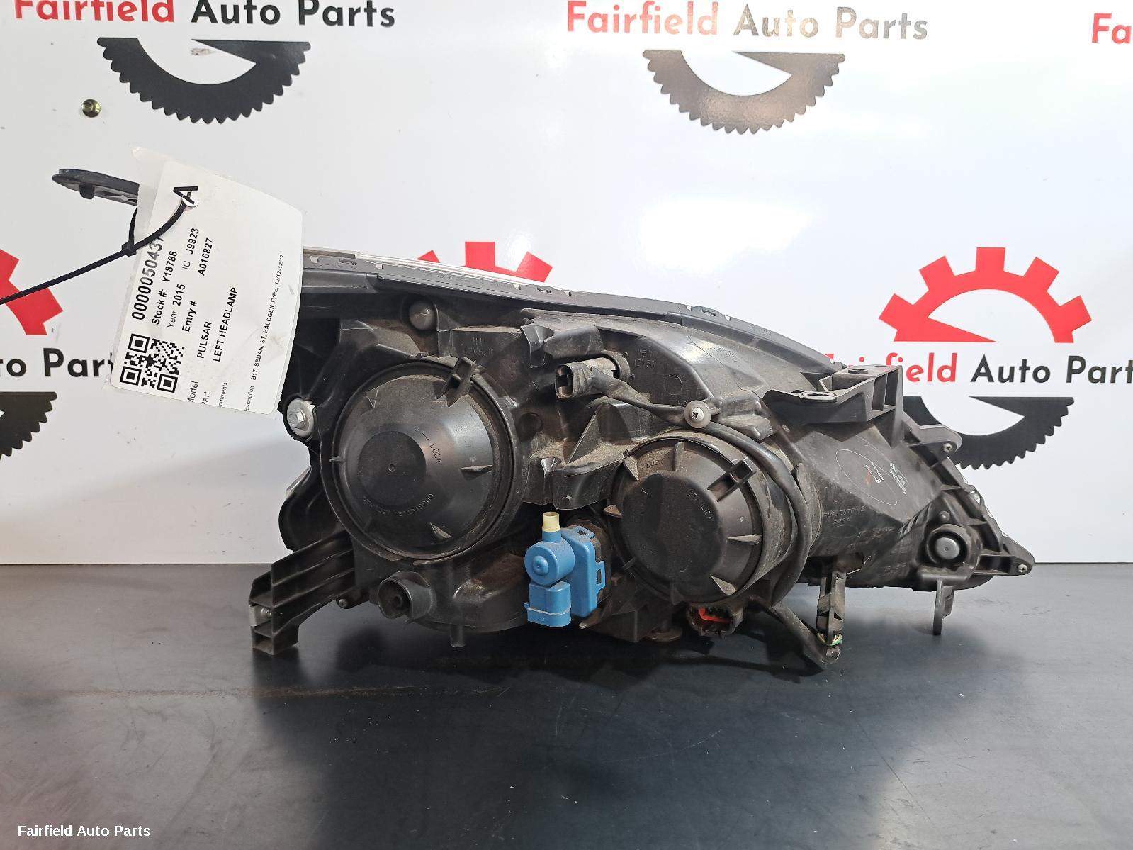 2015 Nissan Pulsar Left Headlamp