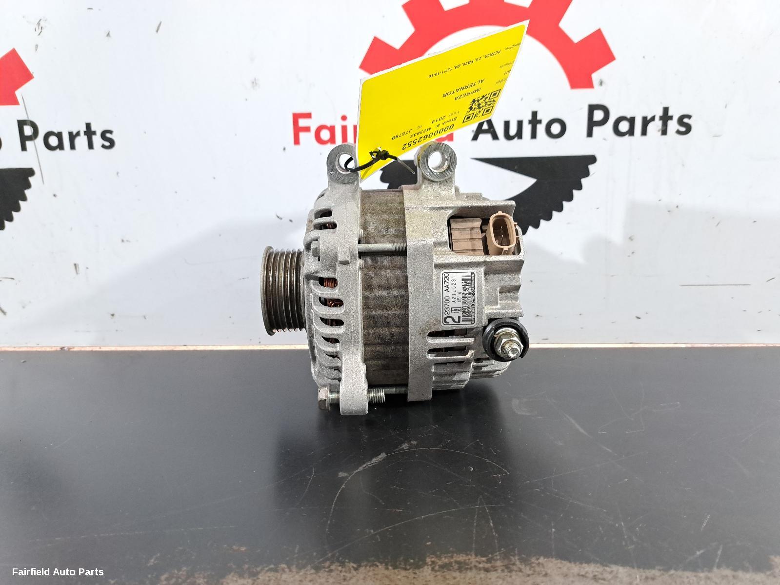 2011-2016 Subaru Impreza Alternator