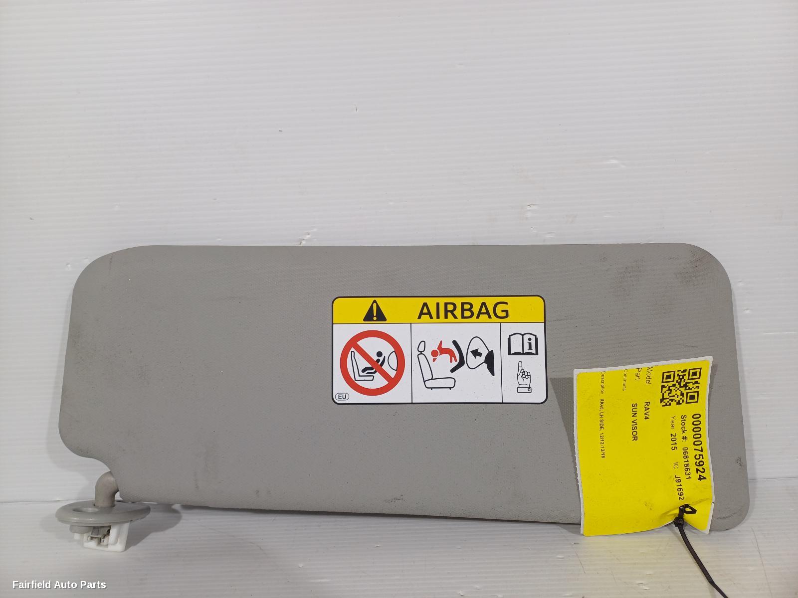 2012-2018 Toyota Rav4 Sunvisor