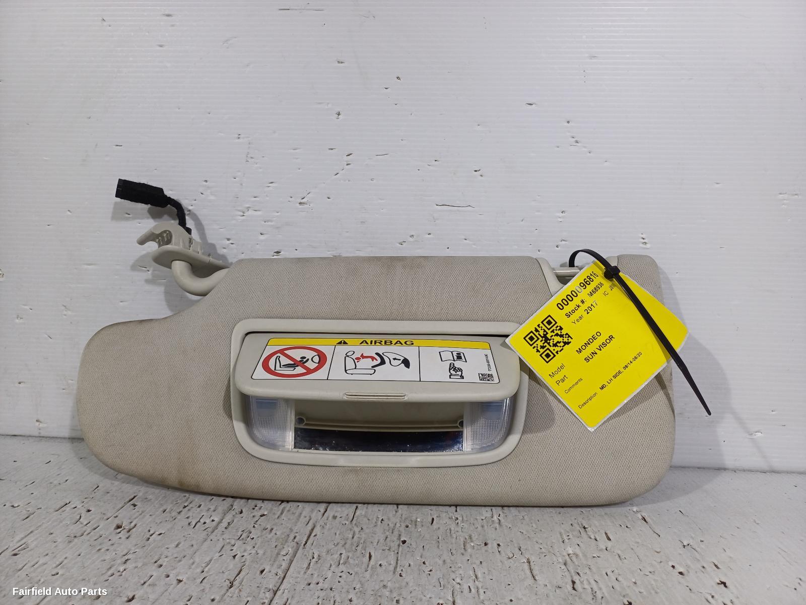 2014-2020 Ford Mondeo Sunvisor