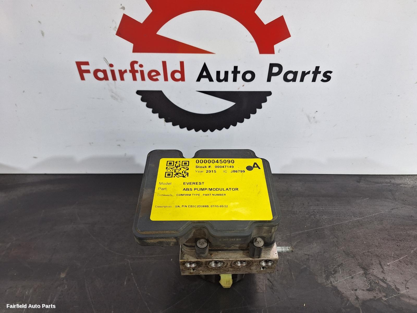 2015-2022 Ford Everest Abs Pump Modulator