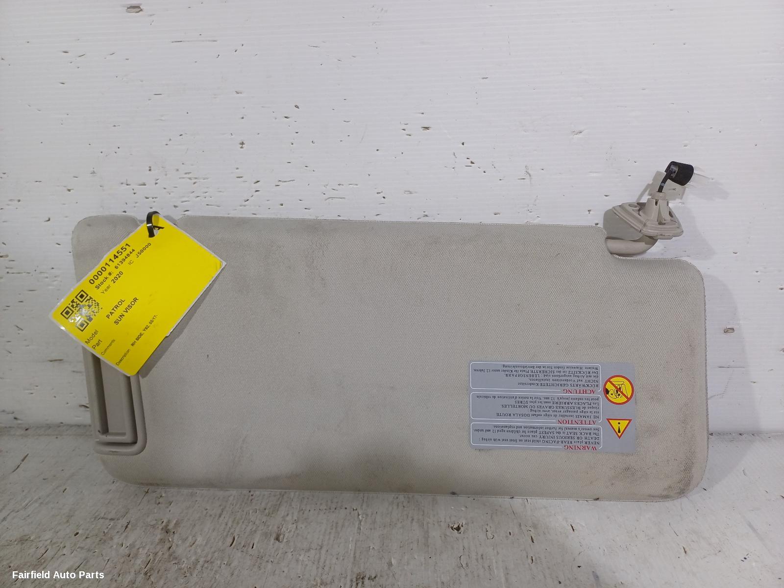 2017-2025 Nissan Patrol Sunvisor