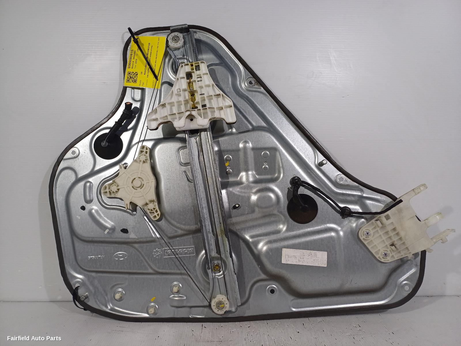 2007-2012 Hyundai I30 Right Rear Wnd Reg Motor