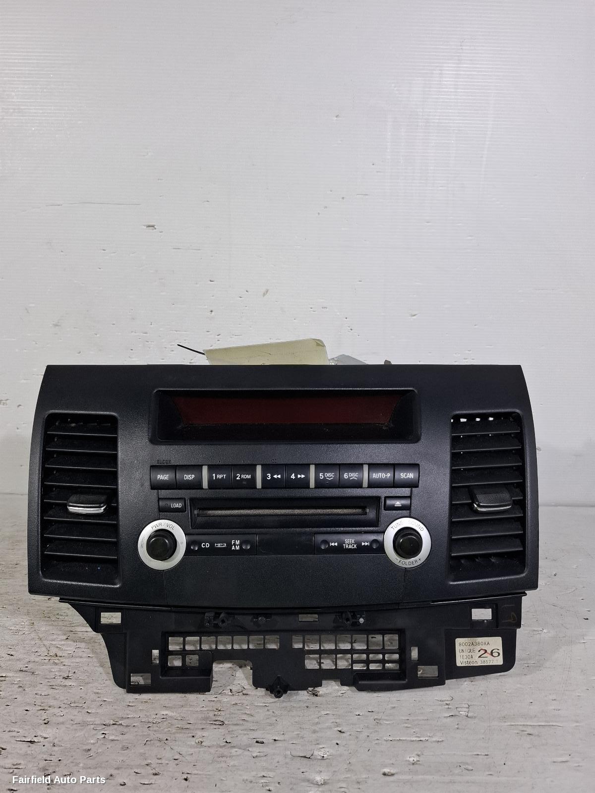 2007-2012 Mitsubishi Lancer Radio Cd Dvd Sat Tv