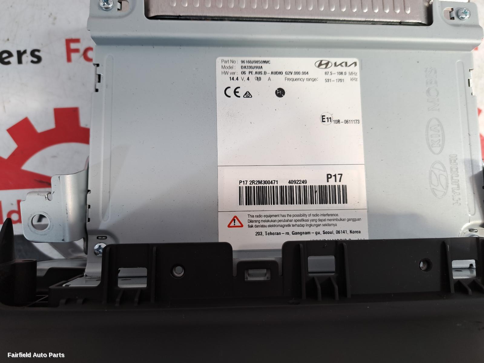 2020-2023 Hyundai Kona Radio Cd Dvd Sat Tv