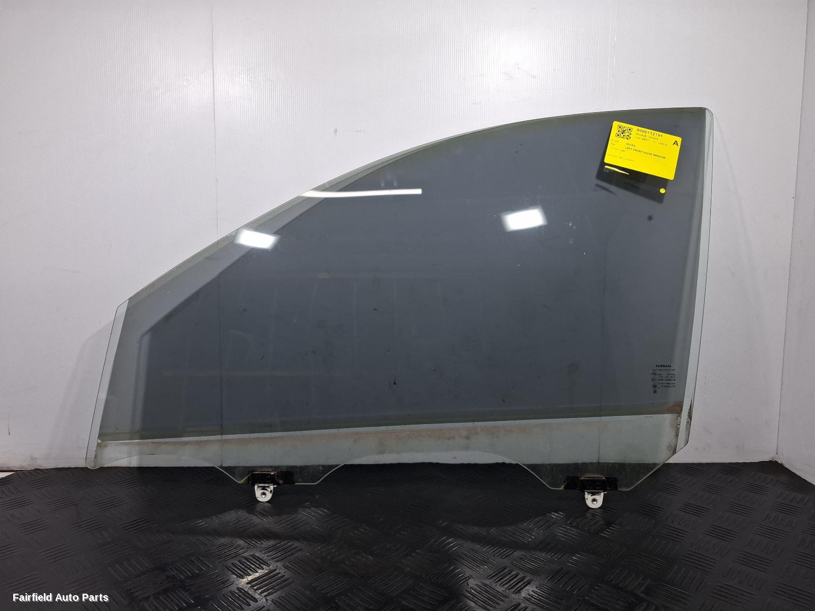 2010-2016 Nissan Micra Left Front Door Window