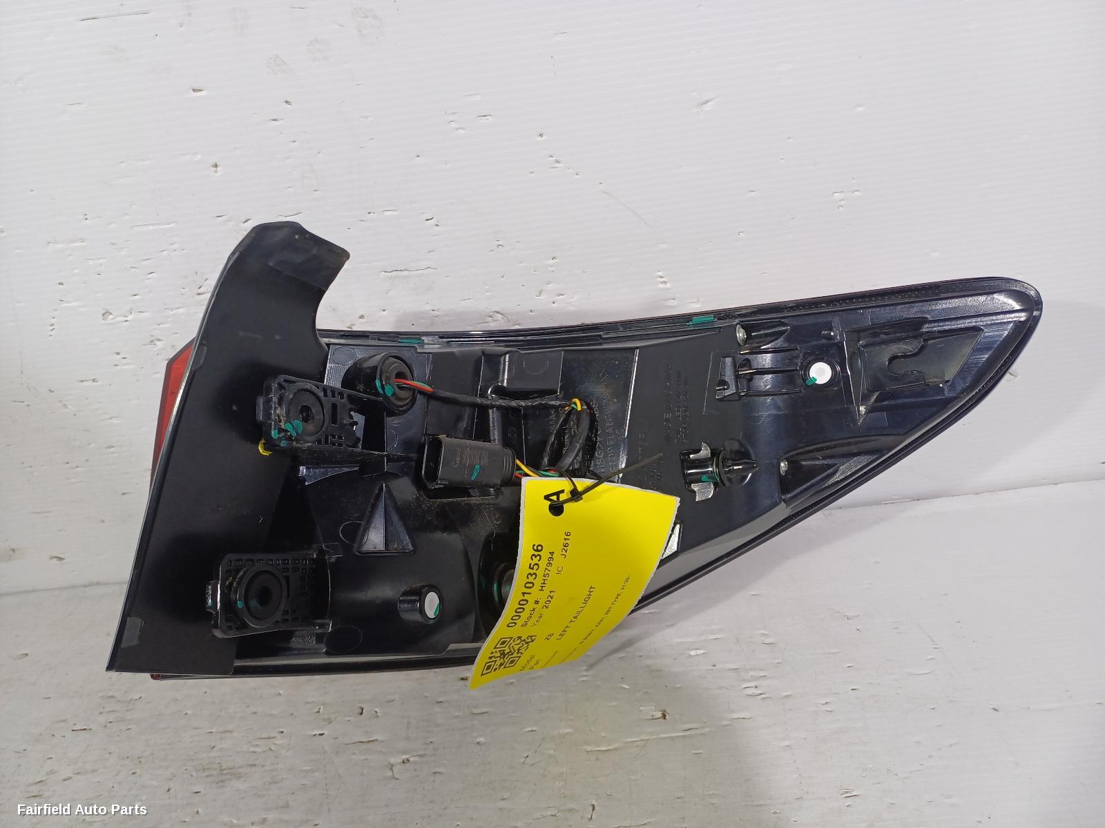 2021 Mg Zs Left Taillight