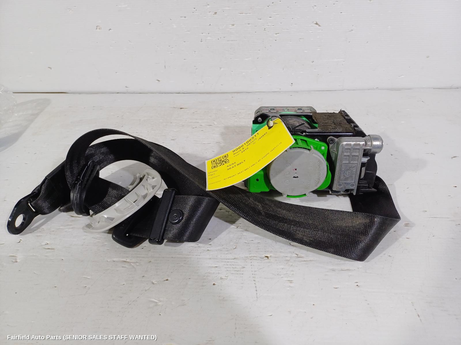 2010 Audi A5 Seatbelt Stalk