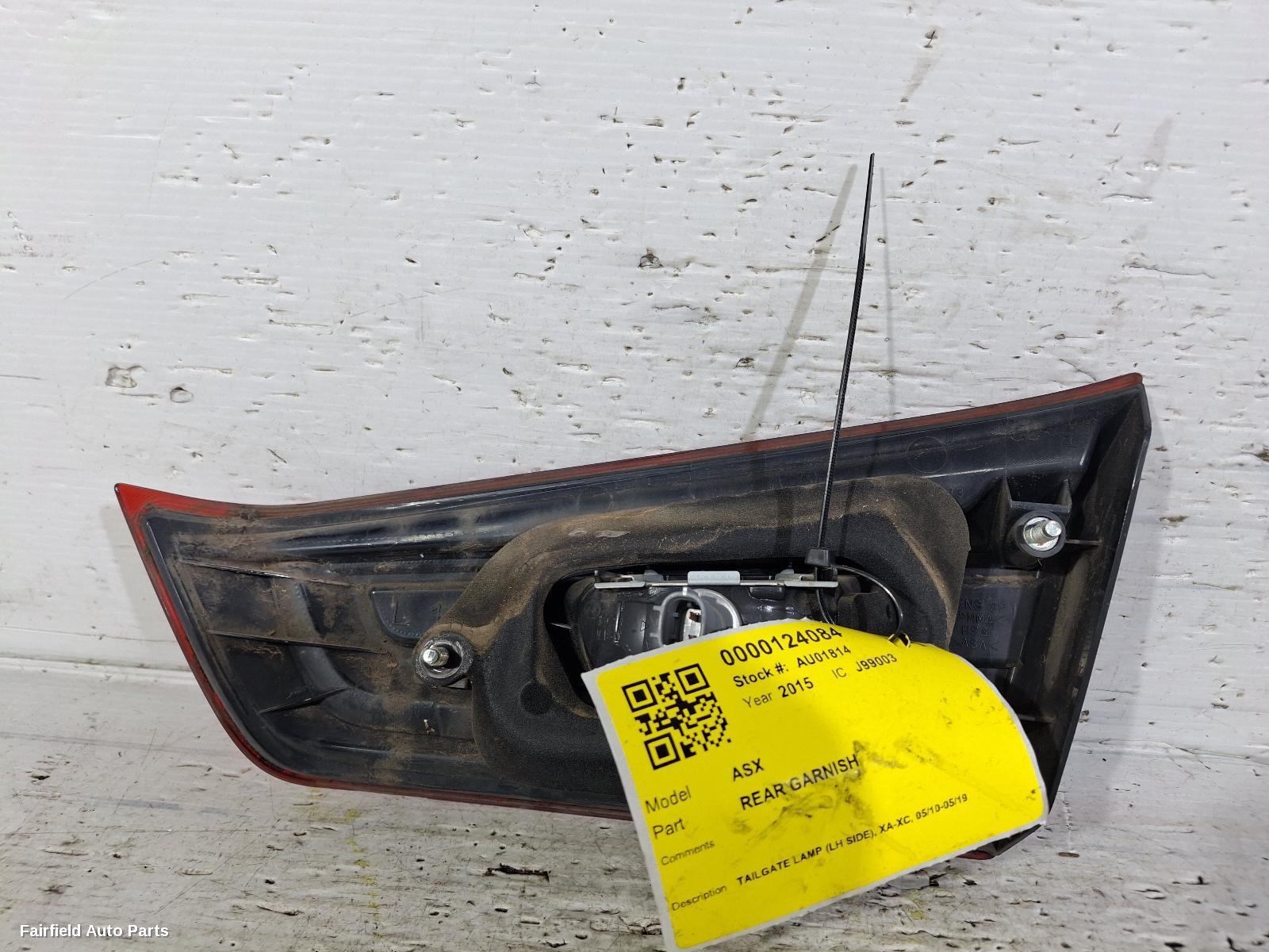 2010-2019 Mitsubishi Asx Rear Garnish