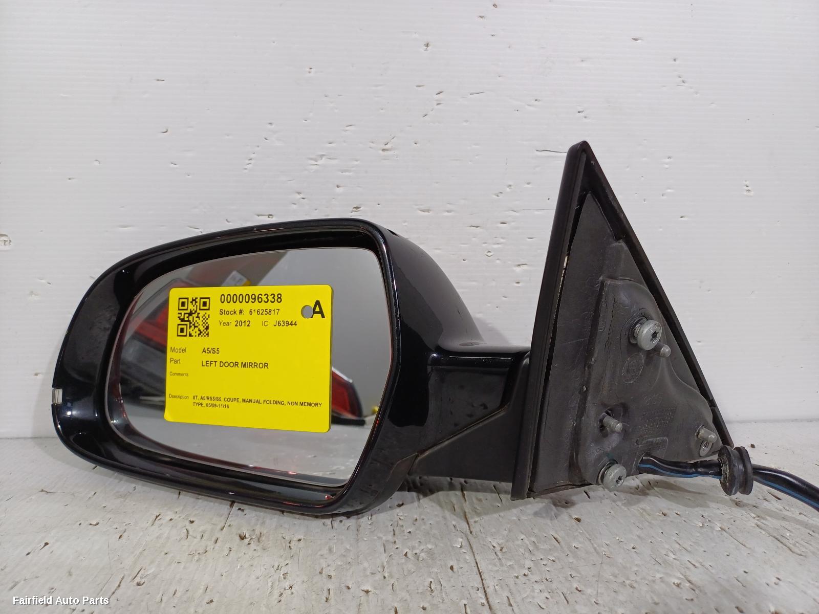 2009-2016 Audi A5 Left Door Mirror