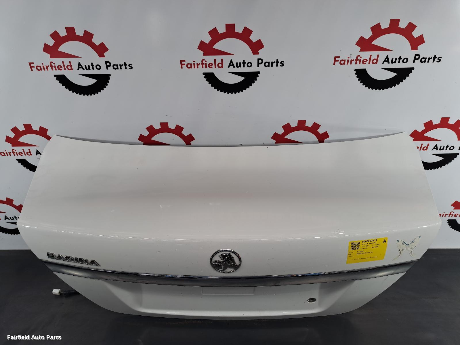 2012 Holden Barina Bootlid Tailgate