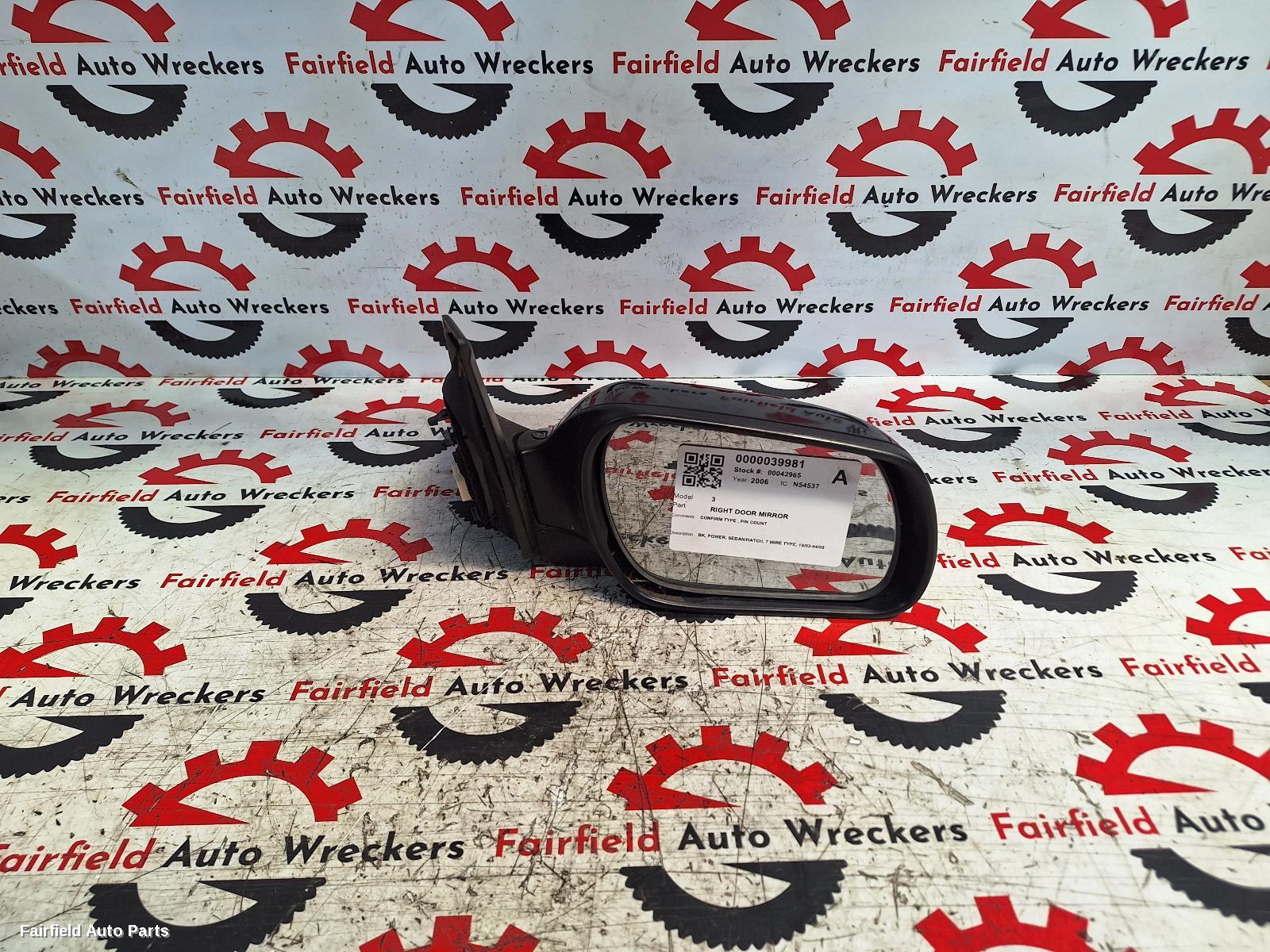2006-2009 Mazda 3 Right Door Mirror