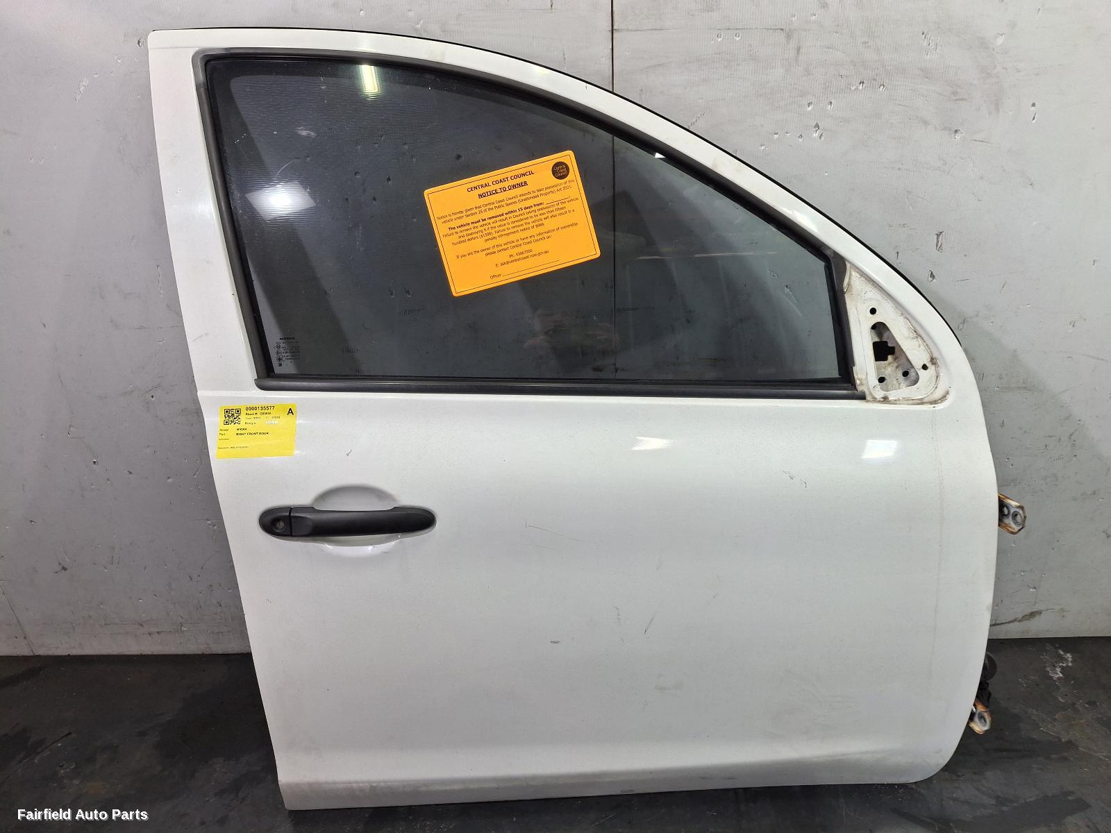 2010-2016 Nissan Micra Right Front Door
