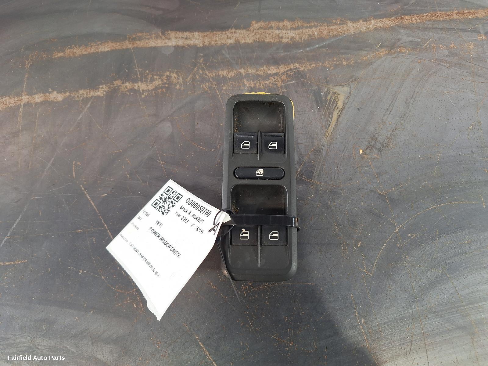 2011-2017 Skoda Yeti Pwr Dr Wind Switch