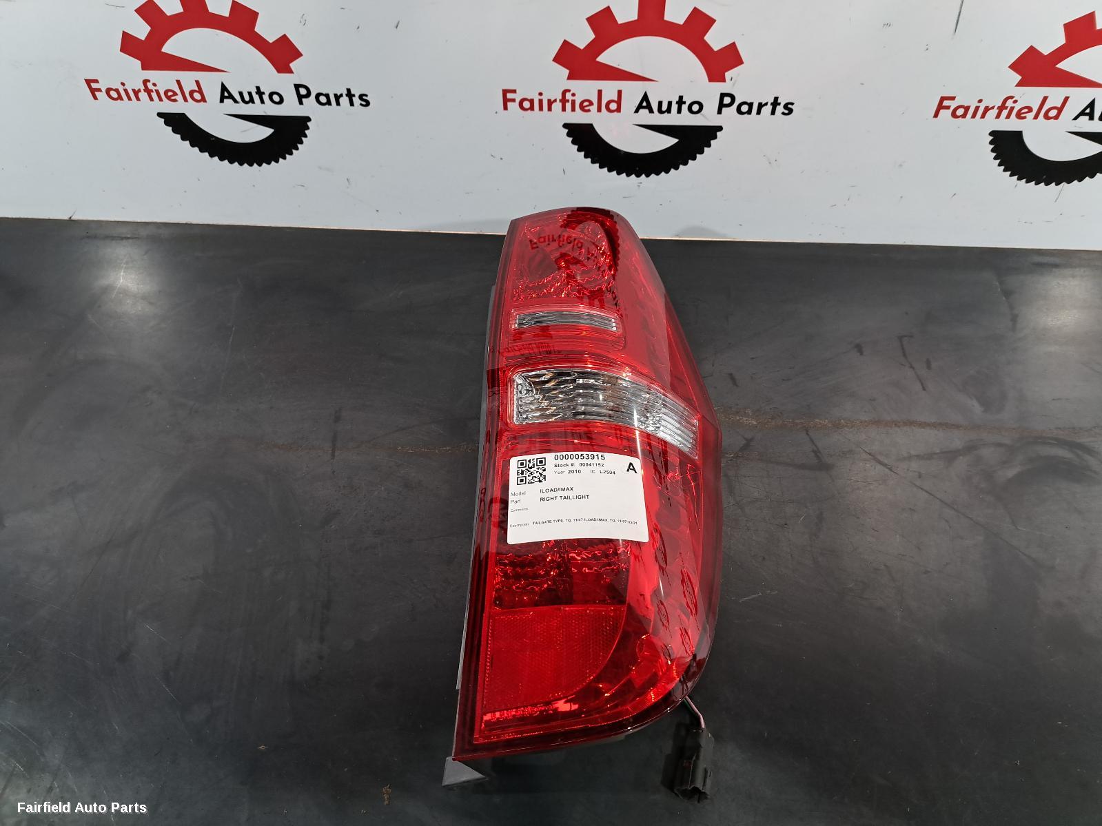 2010 Hyundai Iload/imax Right Taillight