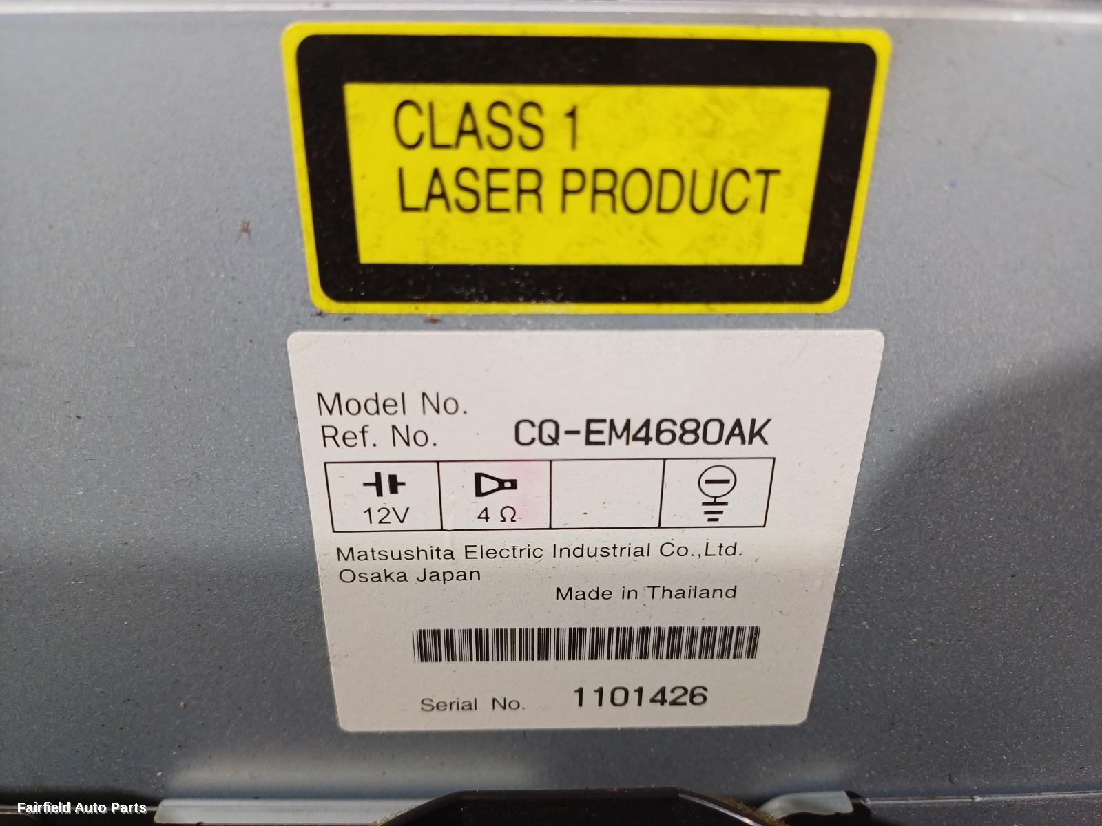 2002-2008 Mazda 6 Radio Cd Dvd Sat Tv