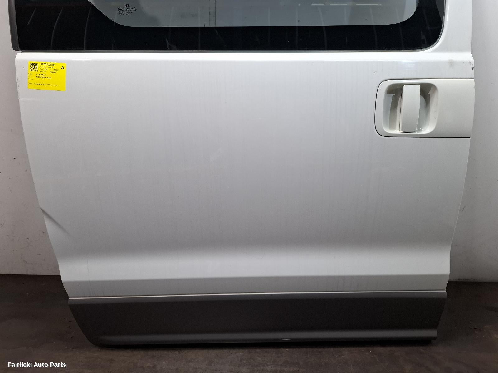 2007-2021 Hyundai Iload/imax Right Rear Door Sliding