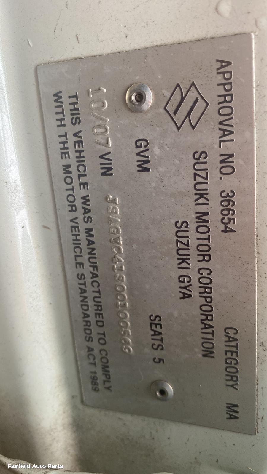 2008 Suzuki Sx4 Right Headlamp