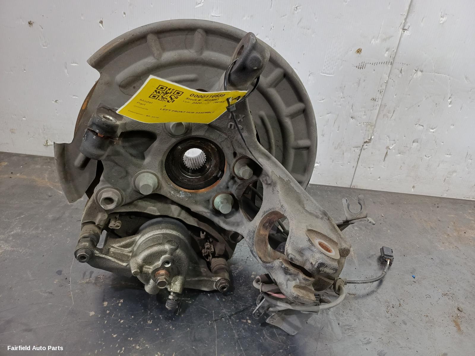2019-2025 Mazda 3 Left Front Hub Assembly
