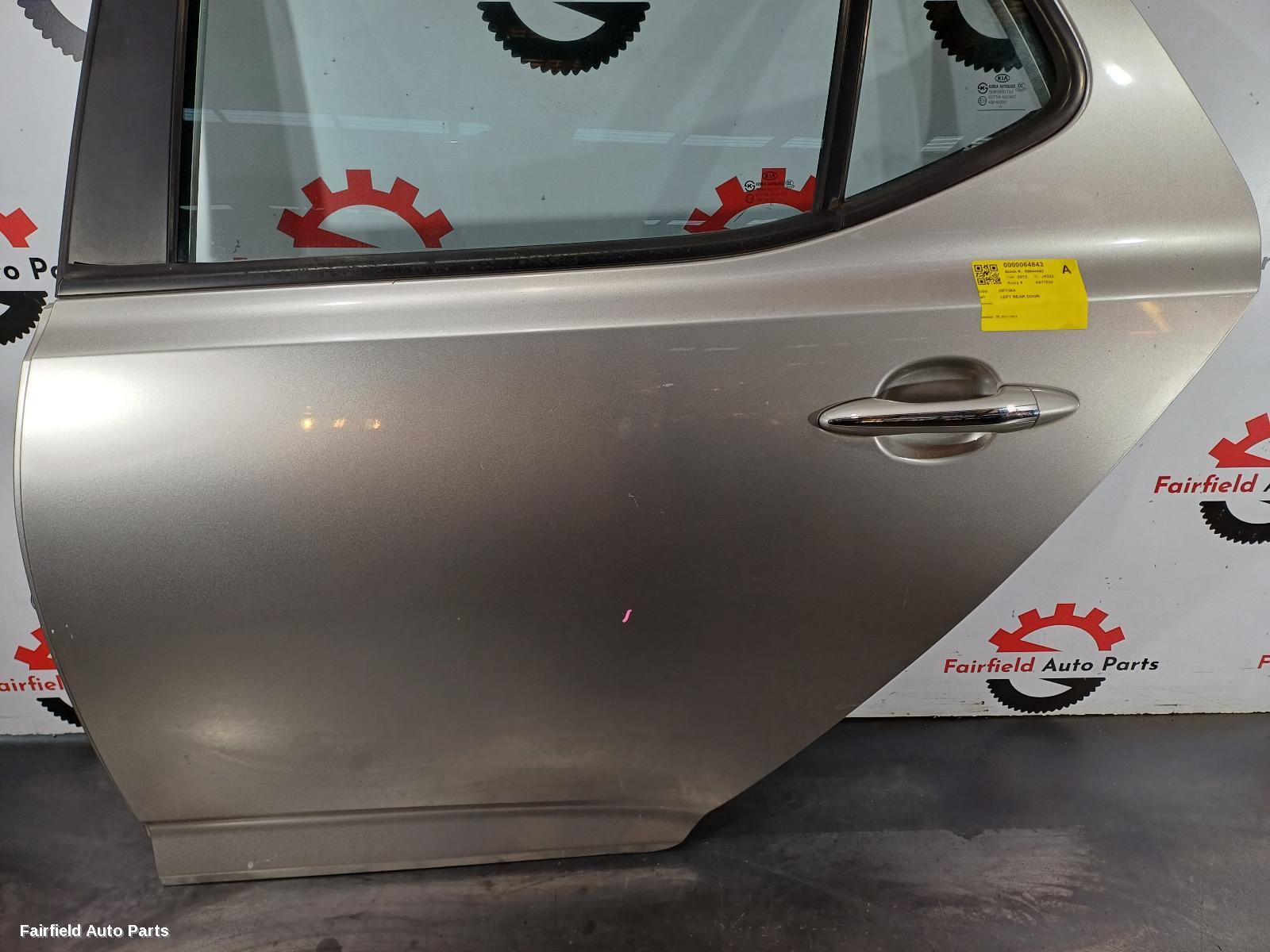 2011-2015 Kia Optima Left Rear Door Sliding