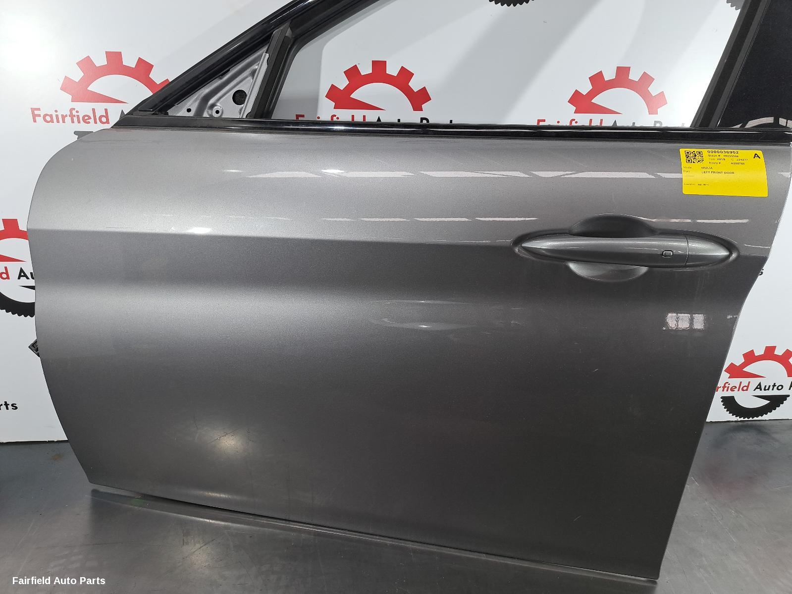 2019 Alfa Romeo Giulia Left Front Door