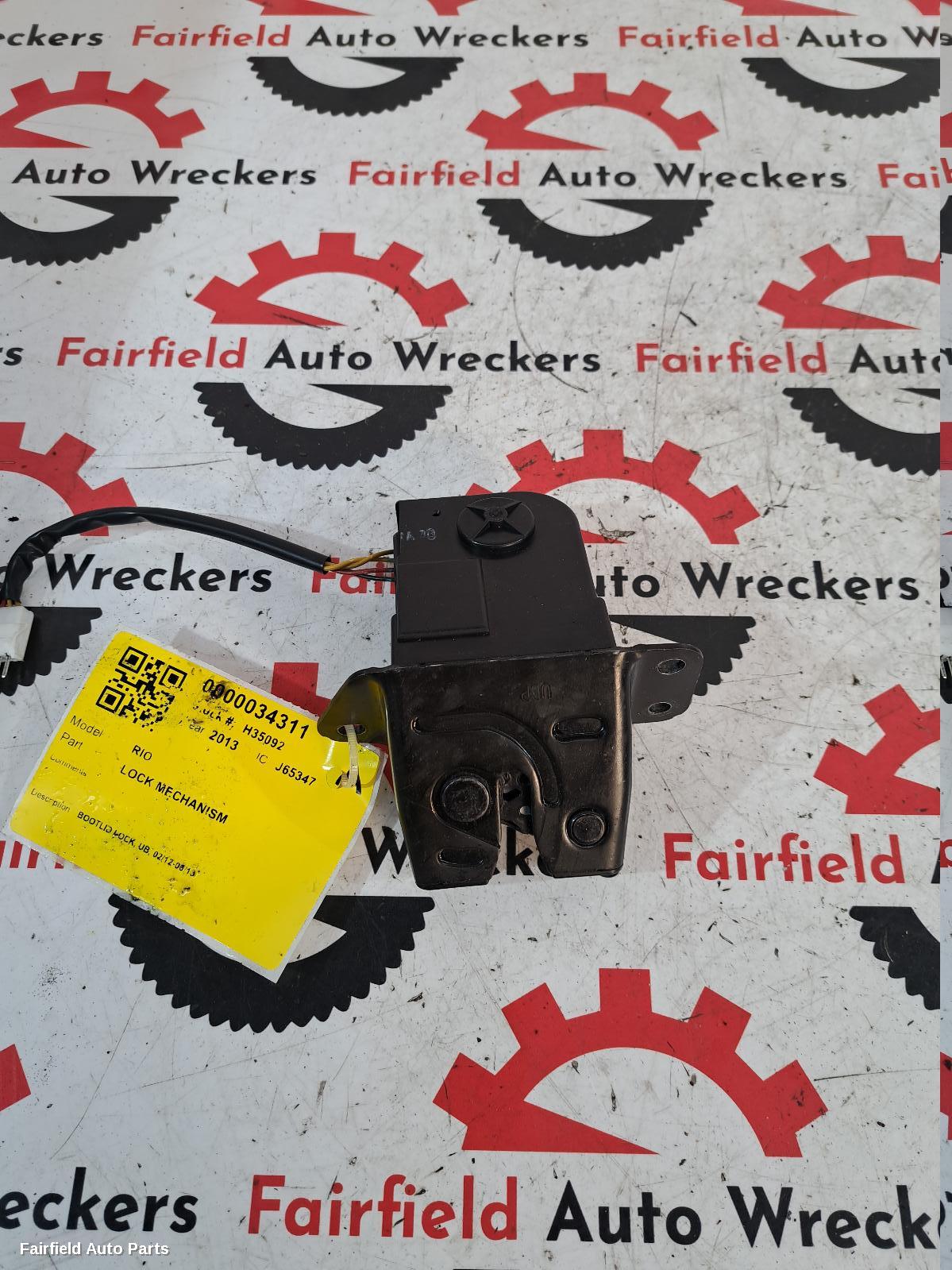 2012-2013 Kia Rio Door Boot Gate Lock