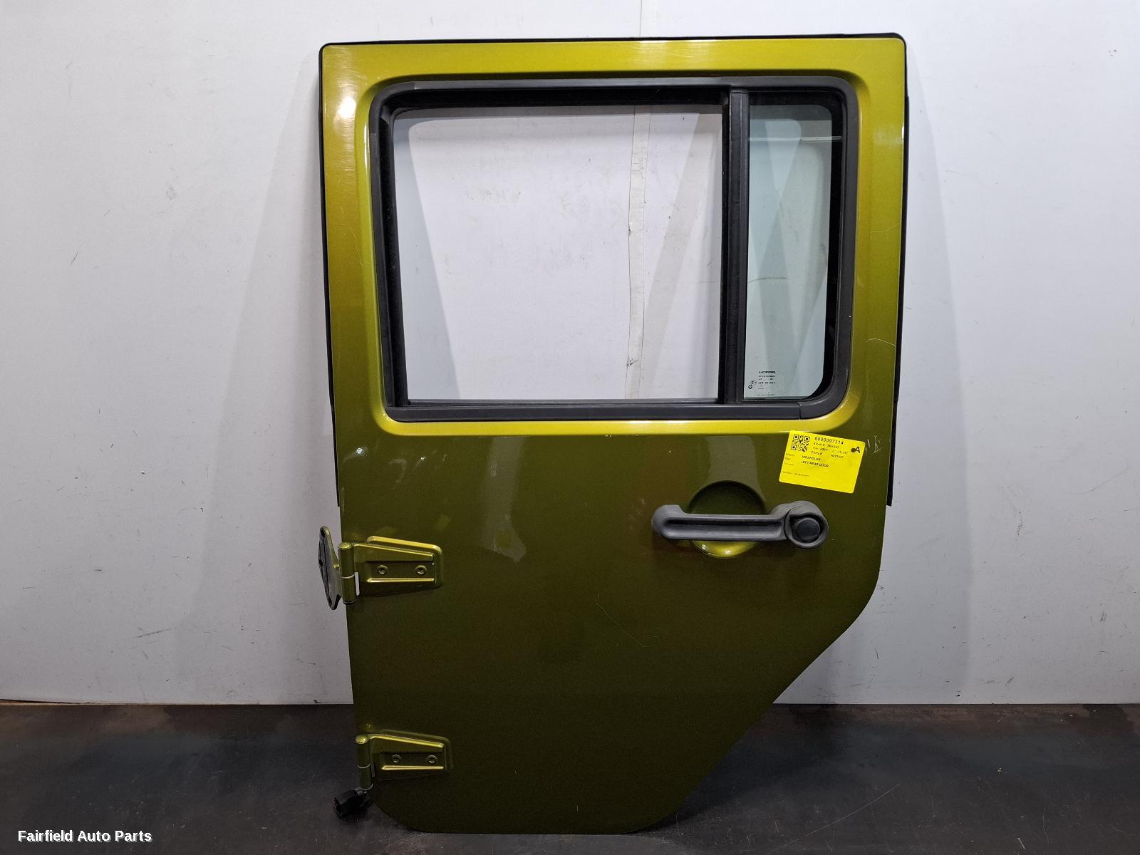 2007-2011 Jeep Wrangler Left Rear Door Sliding