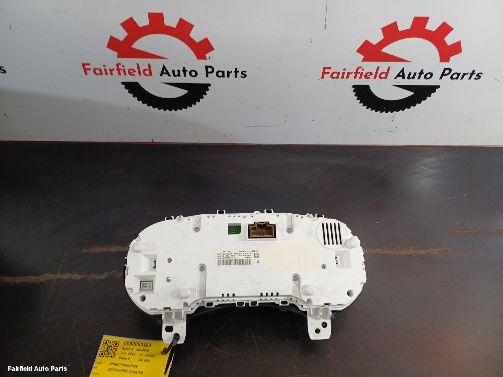 2013-2022 Jeep Grandcherokee Instrument Cluster