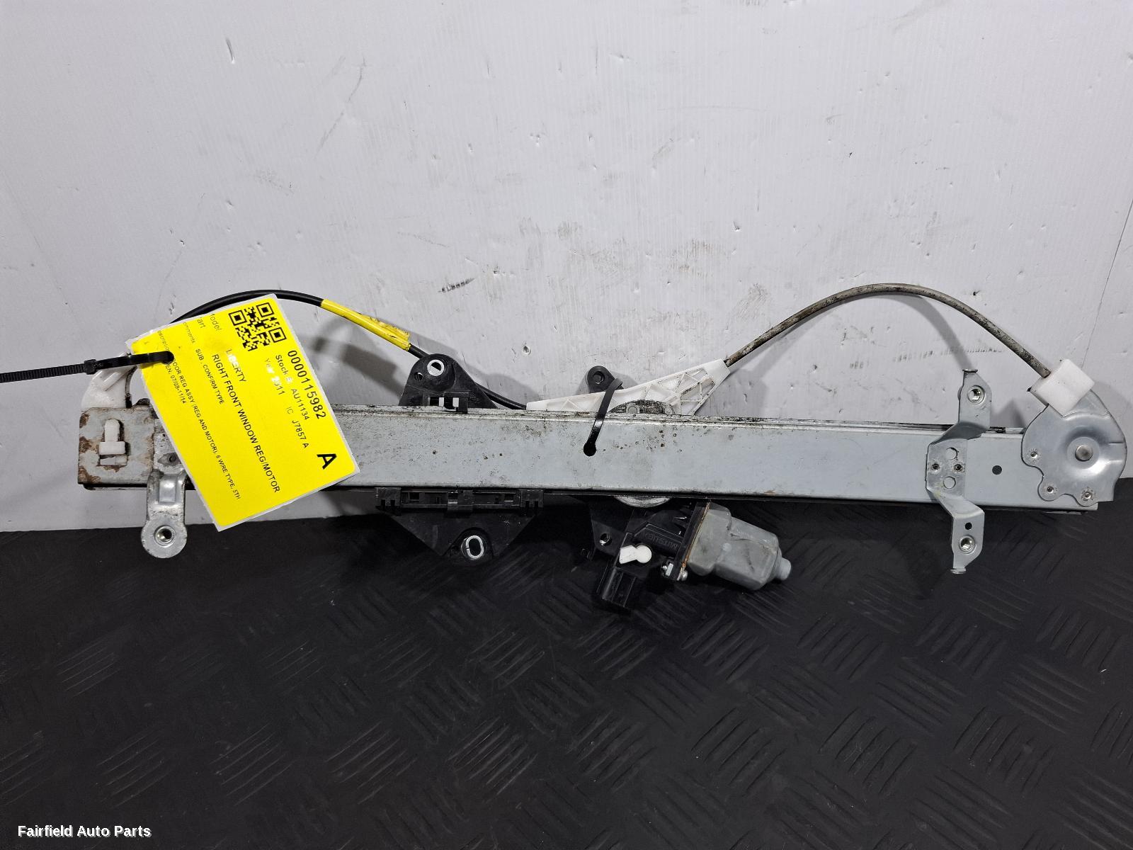 2009-2014 Subaru Liberty Right Front Window Reg Motor