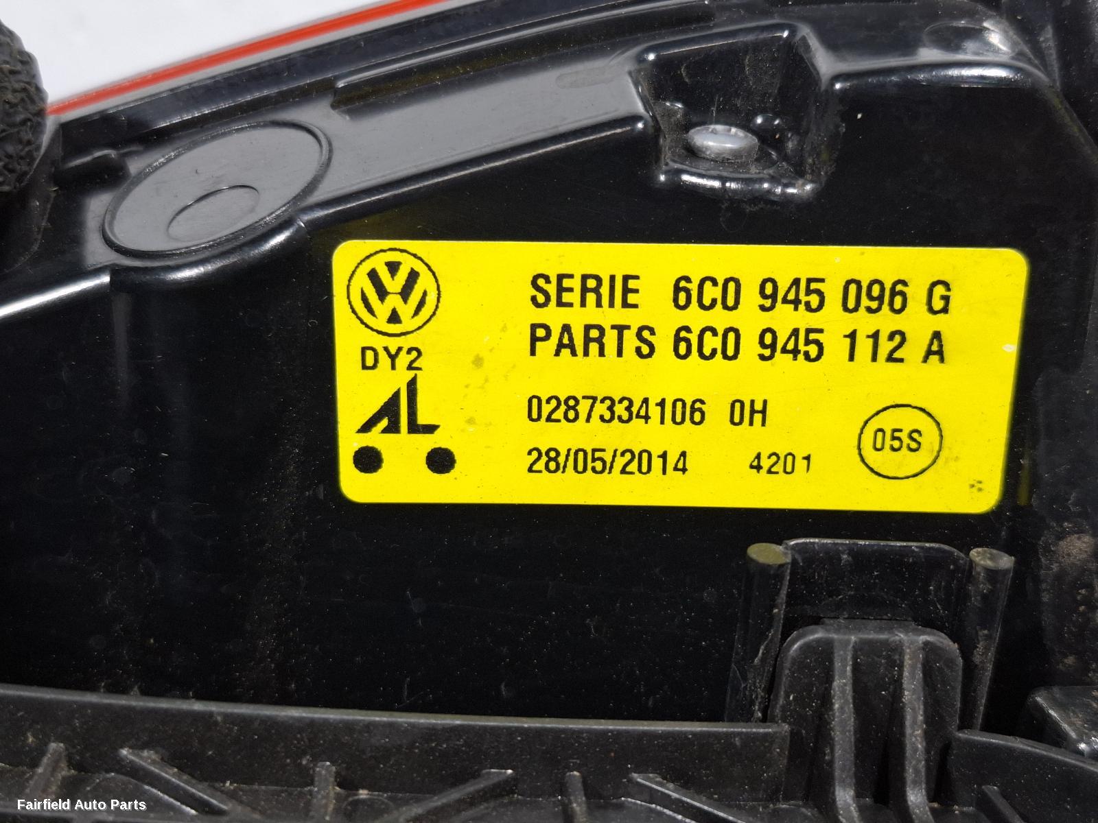 2014-2017 Volkswagen Polo Right Taillight