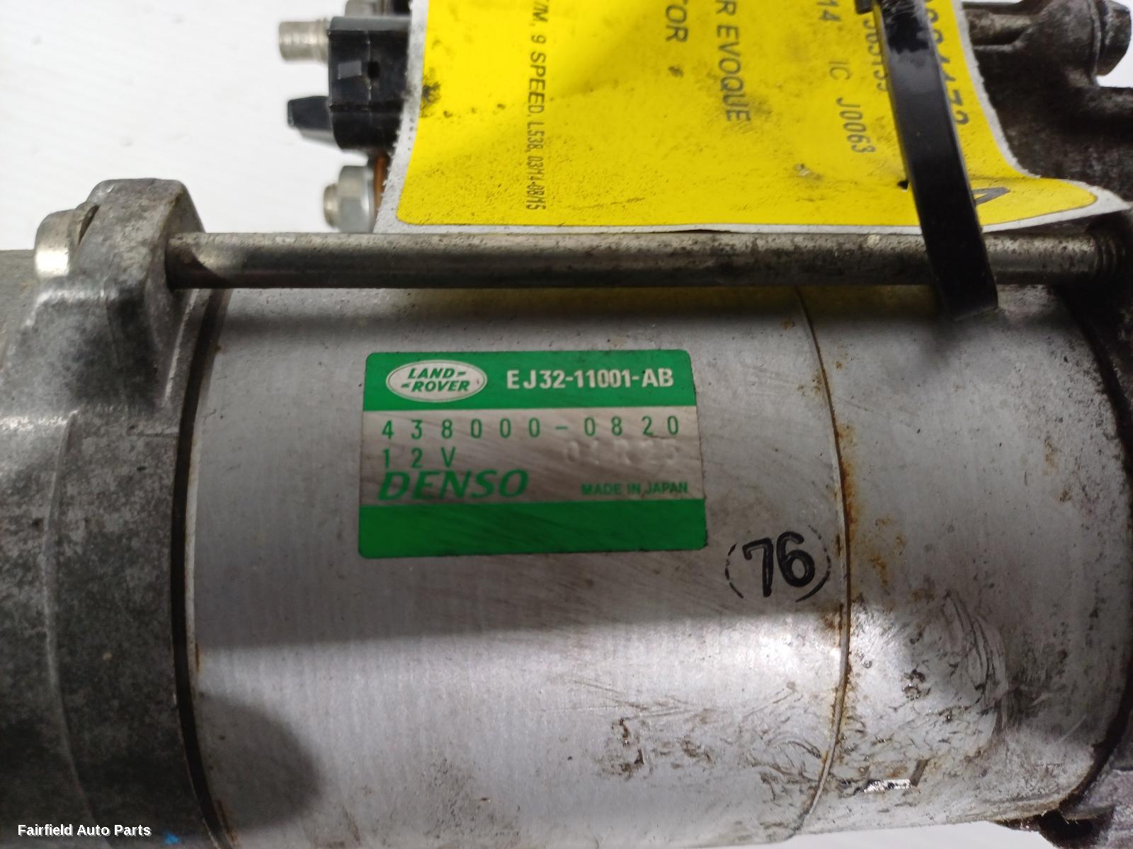 2014-2015 Land Rover Rangerover Evoque Starter