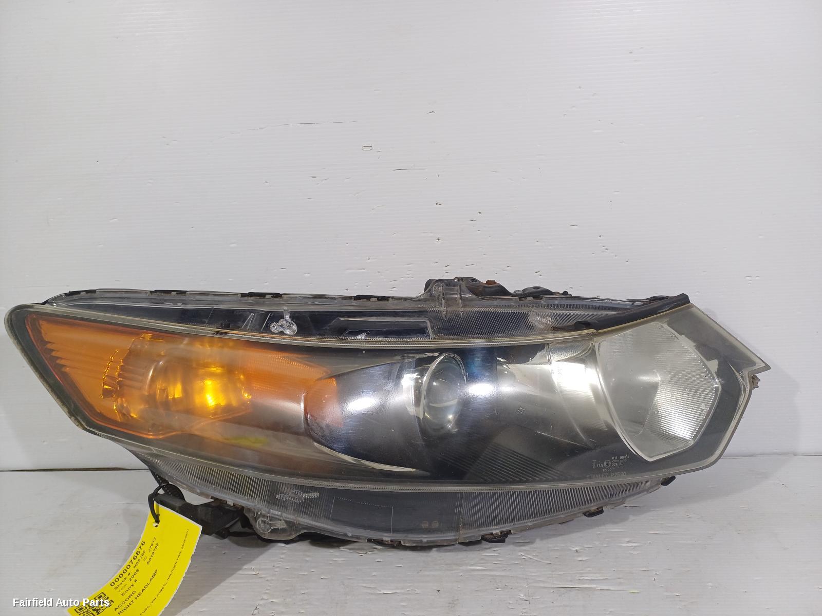 2008-2011 Honda Accord Right Headlamp