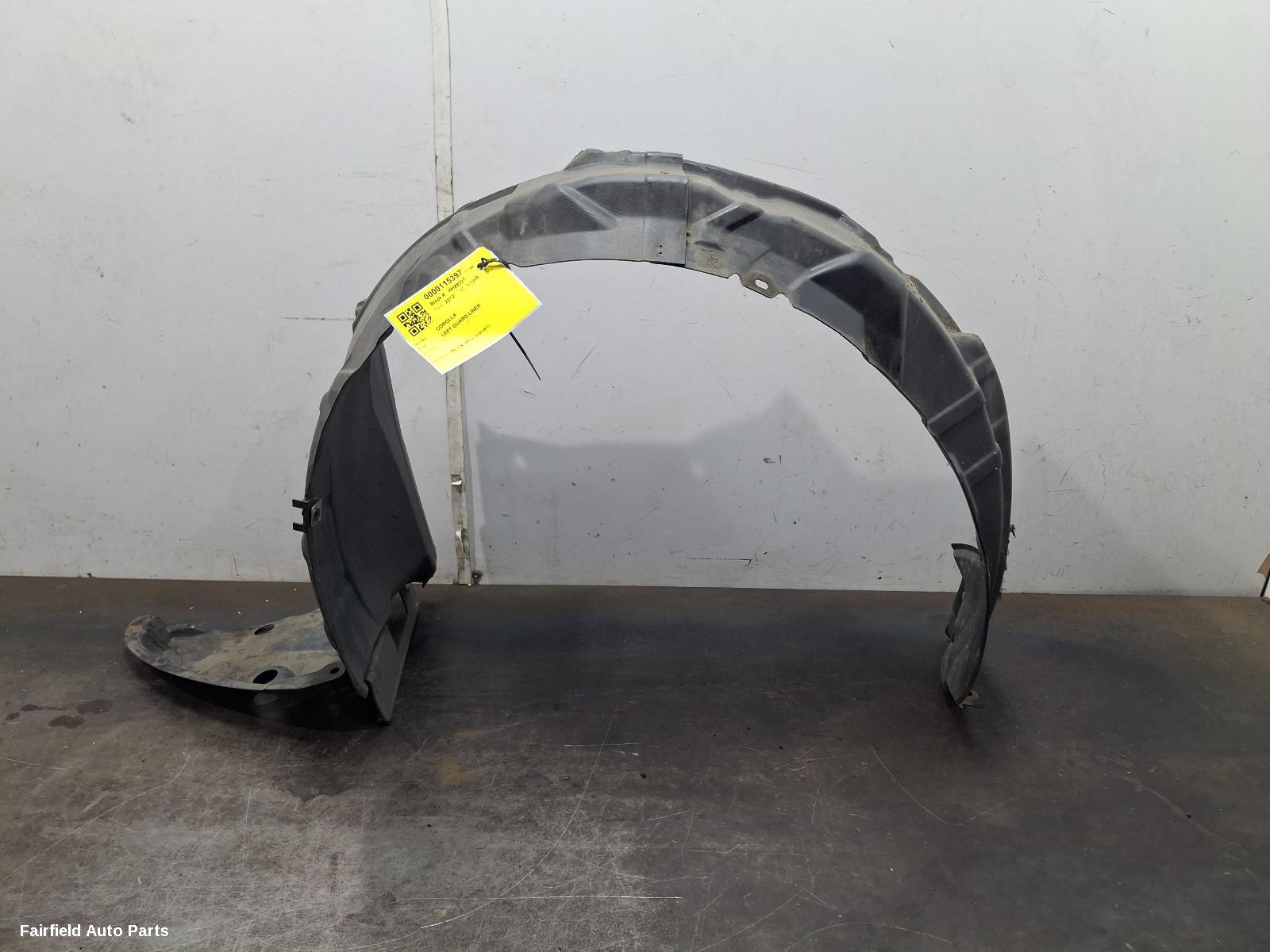2007-2012 Toyota Corolla Left Guard Liner