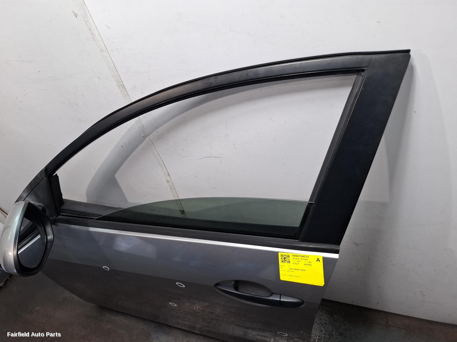 2011 Mazda 3 Left Front Door