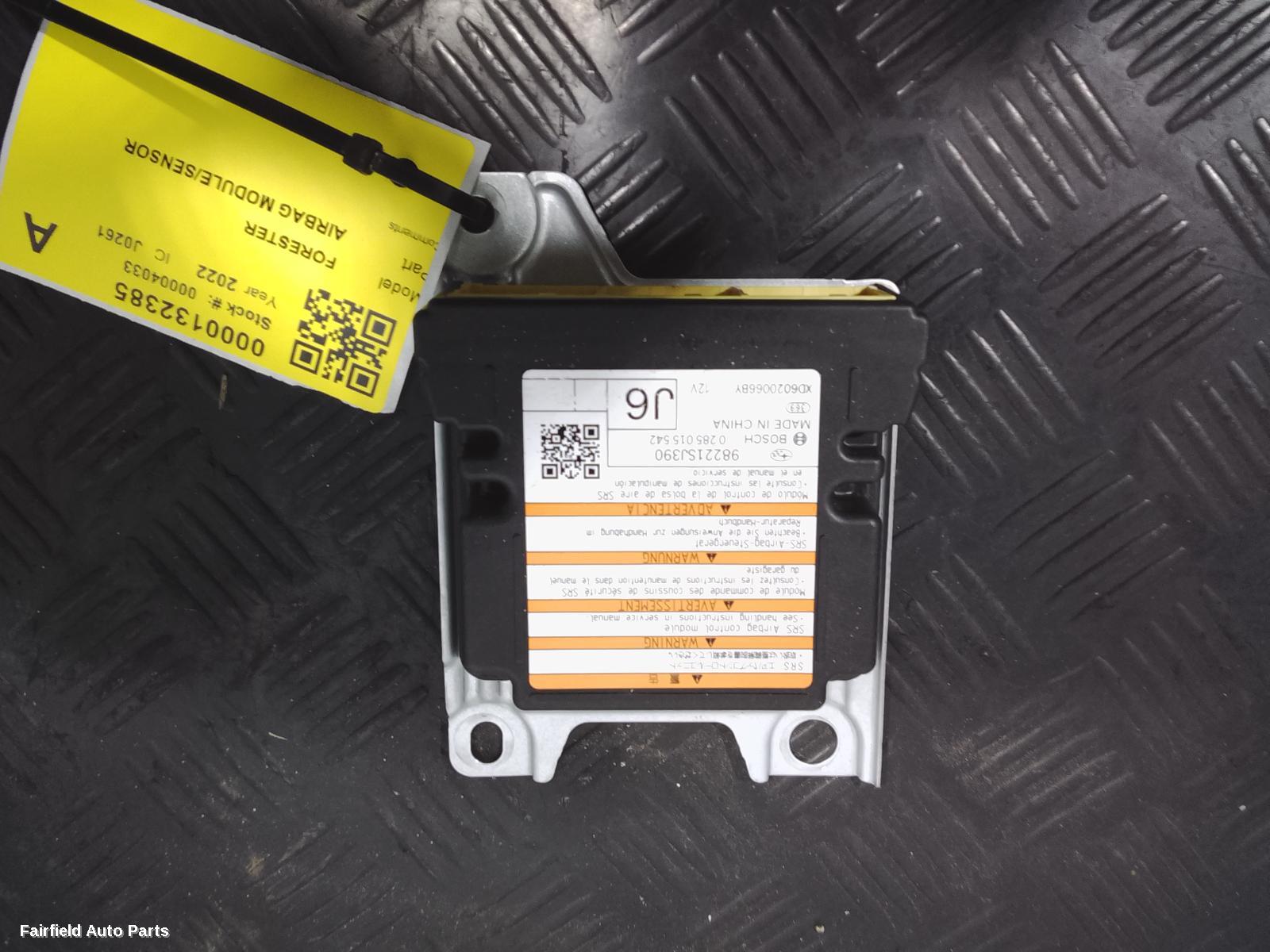 2018-2022 Subaru Forester Airbag Module Sensor