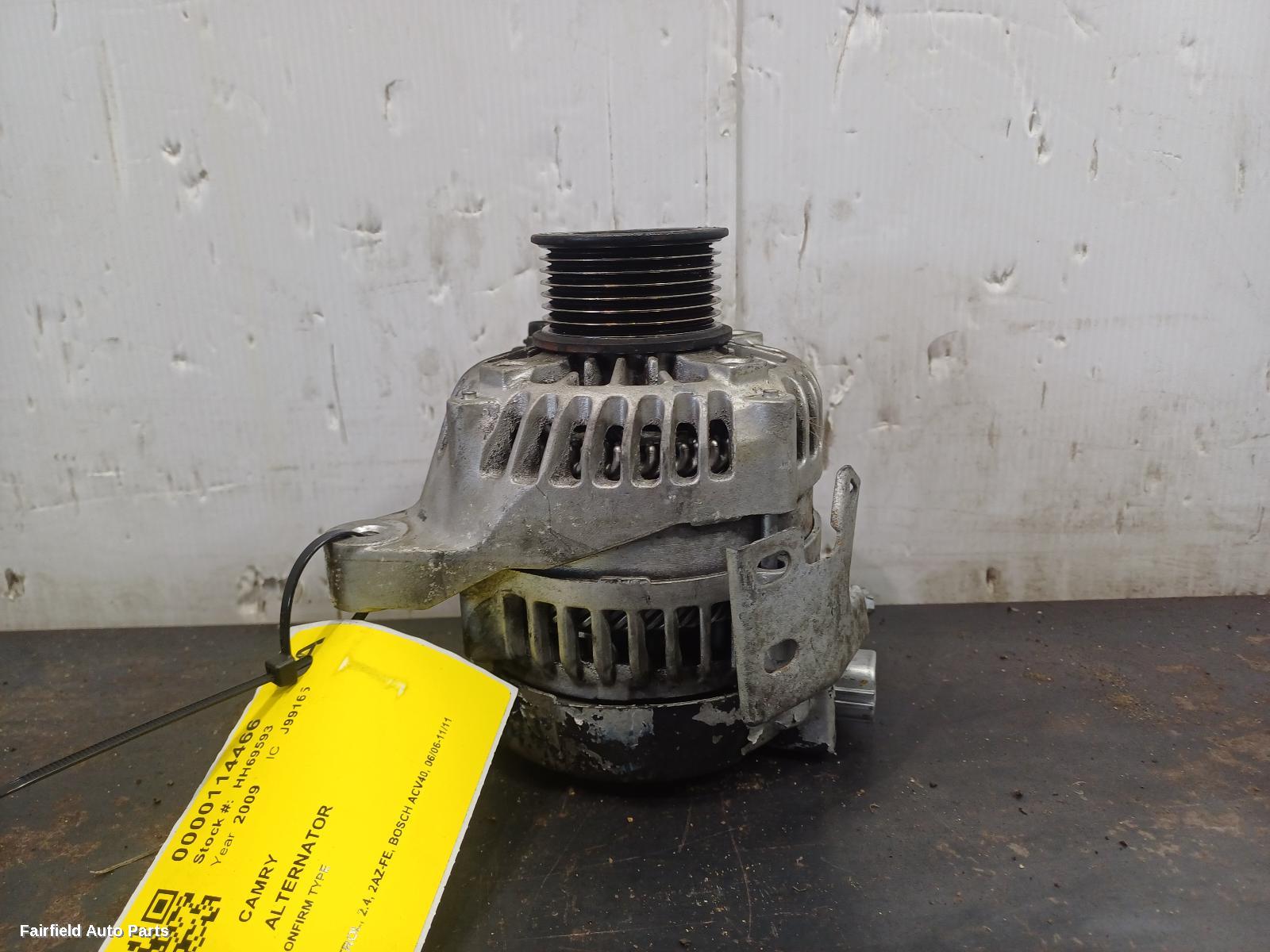 2006-2011 Toyota Camry Alternator