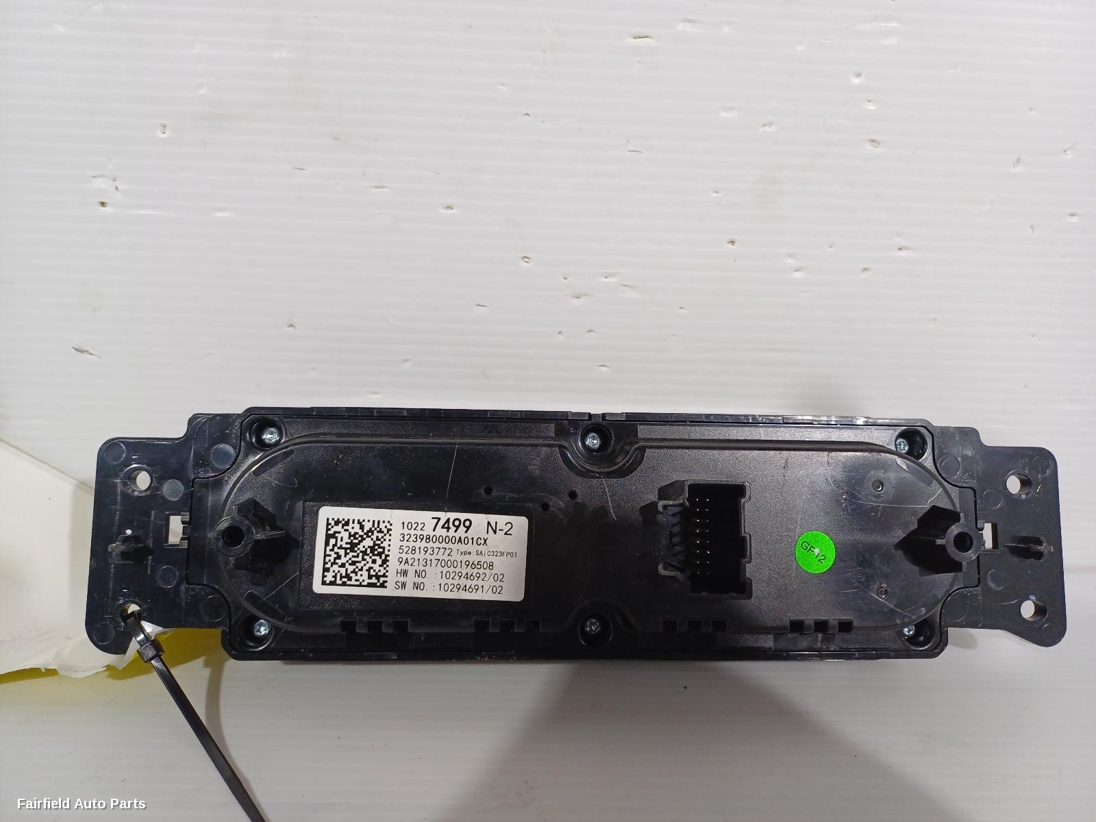 2017-2024 Mg Zs Heater Ac Controls