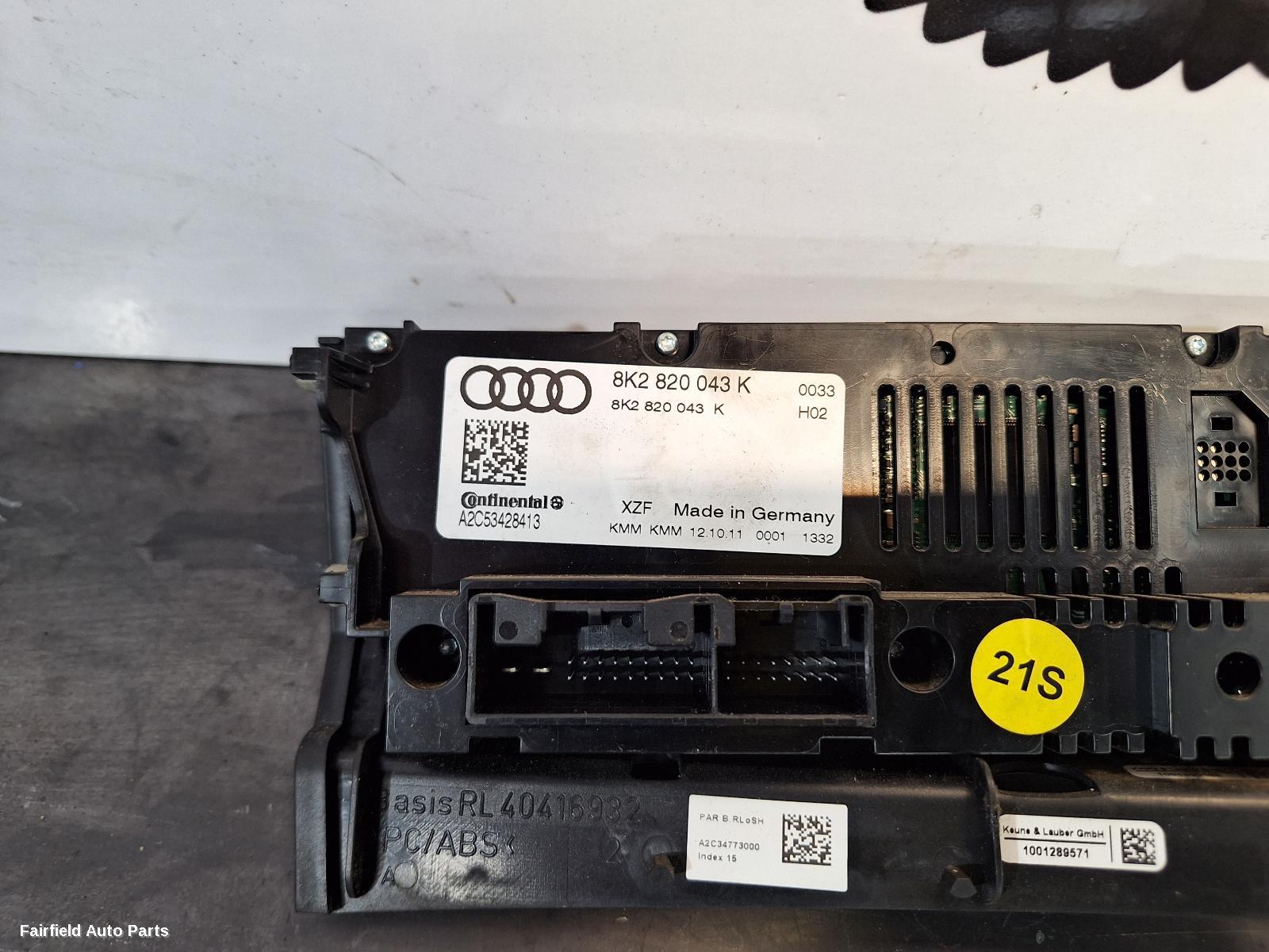 2011-2016 Audi A5 Heater Ac Controls