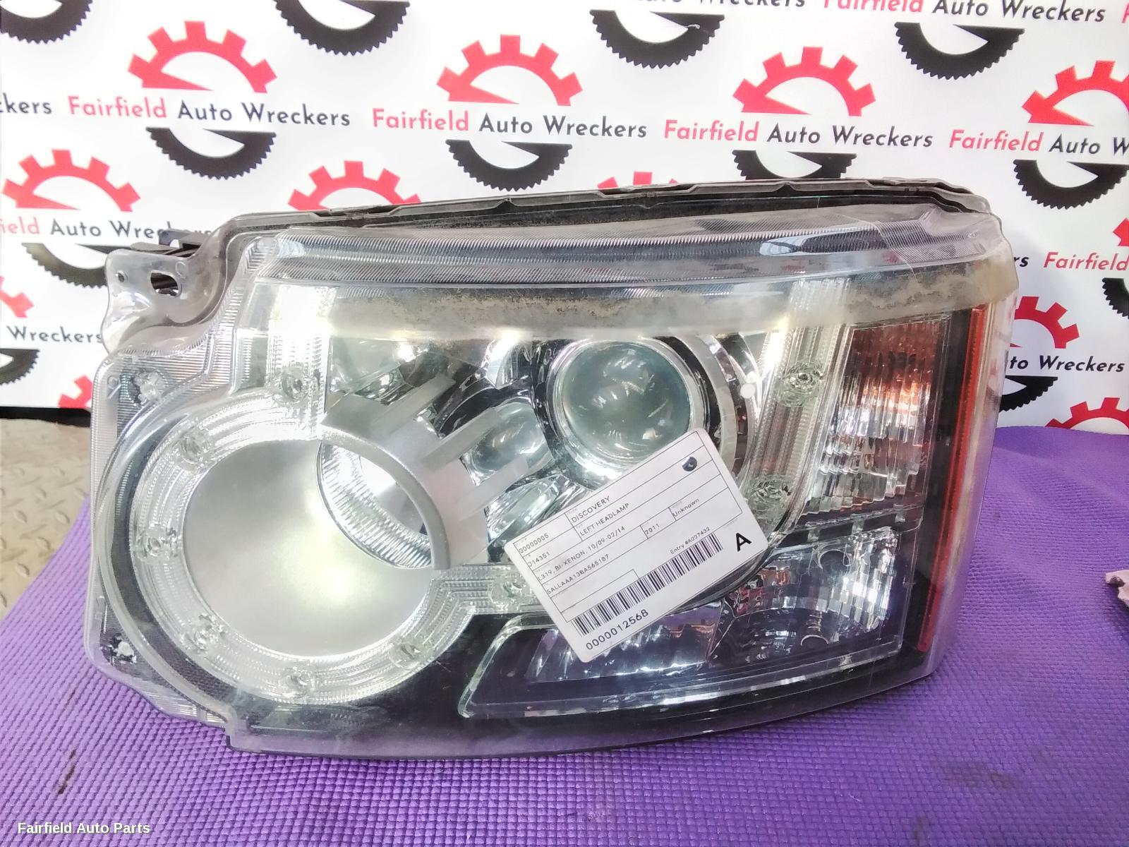 2011 Land Rover Discovery Left Headlamp