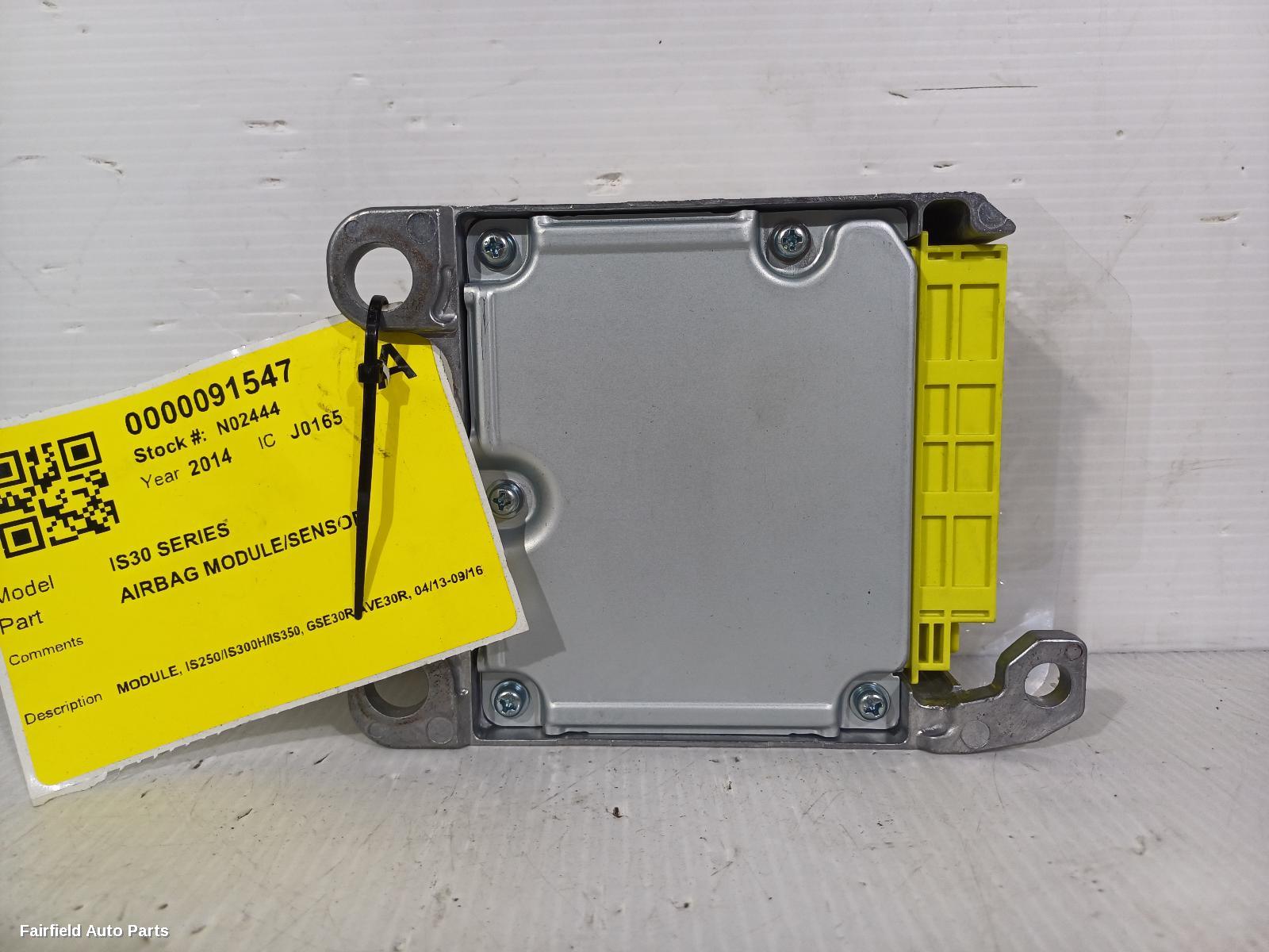 2014 Lexus Is Series Airbag Module Sensor