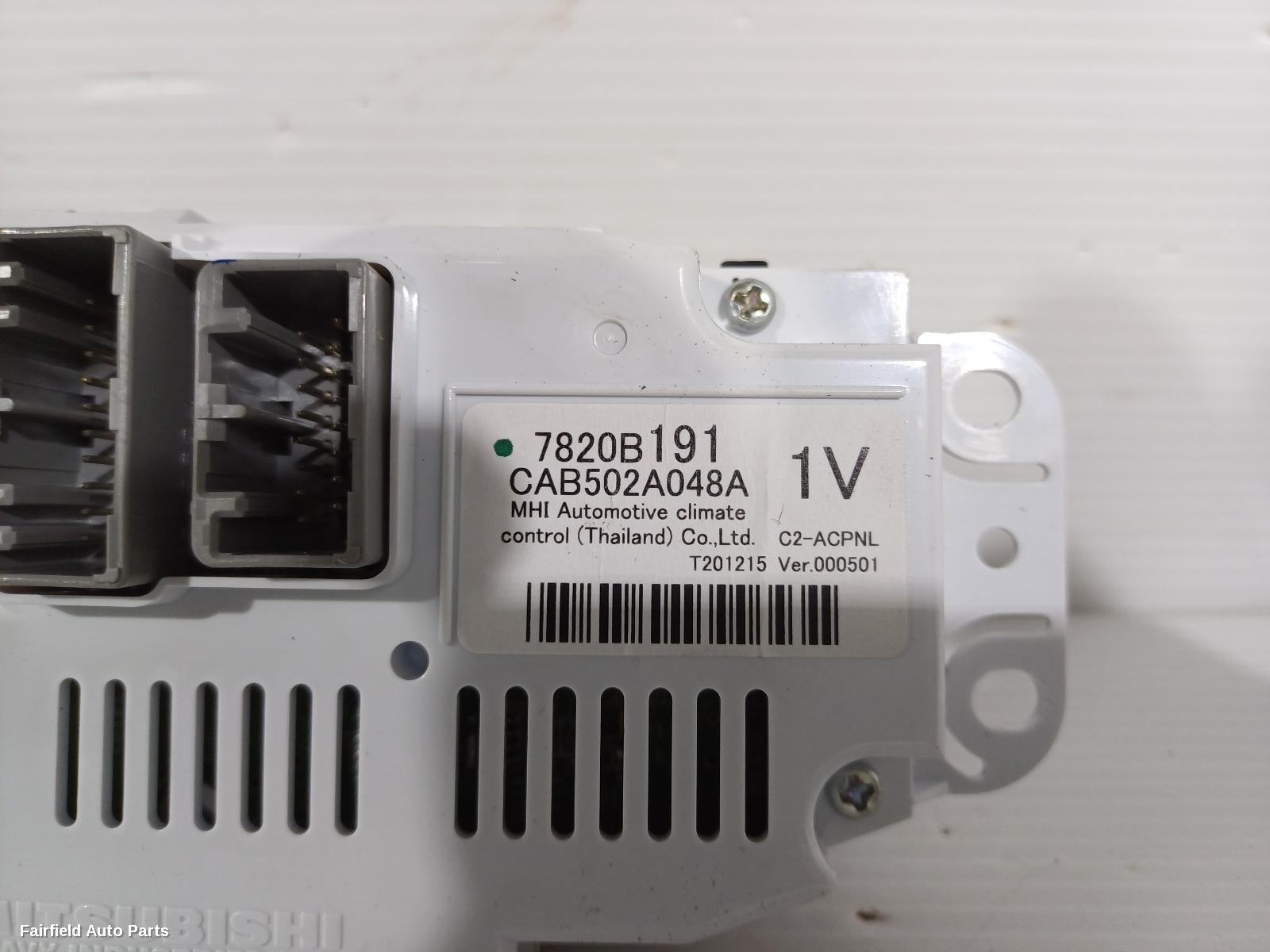 2013-2024 Mitsubishi Asx Heater Ac Controls