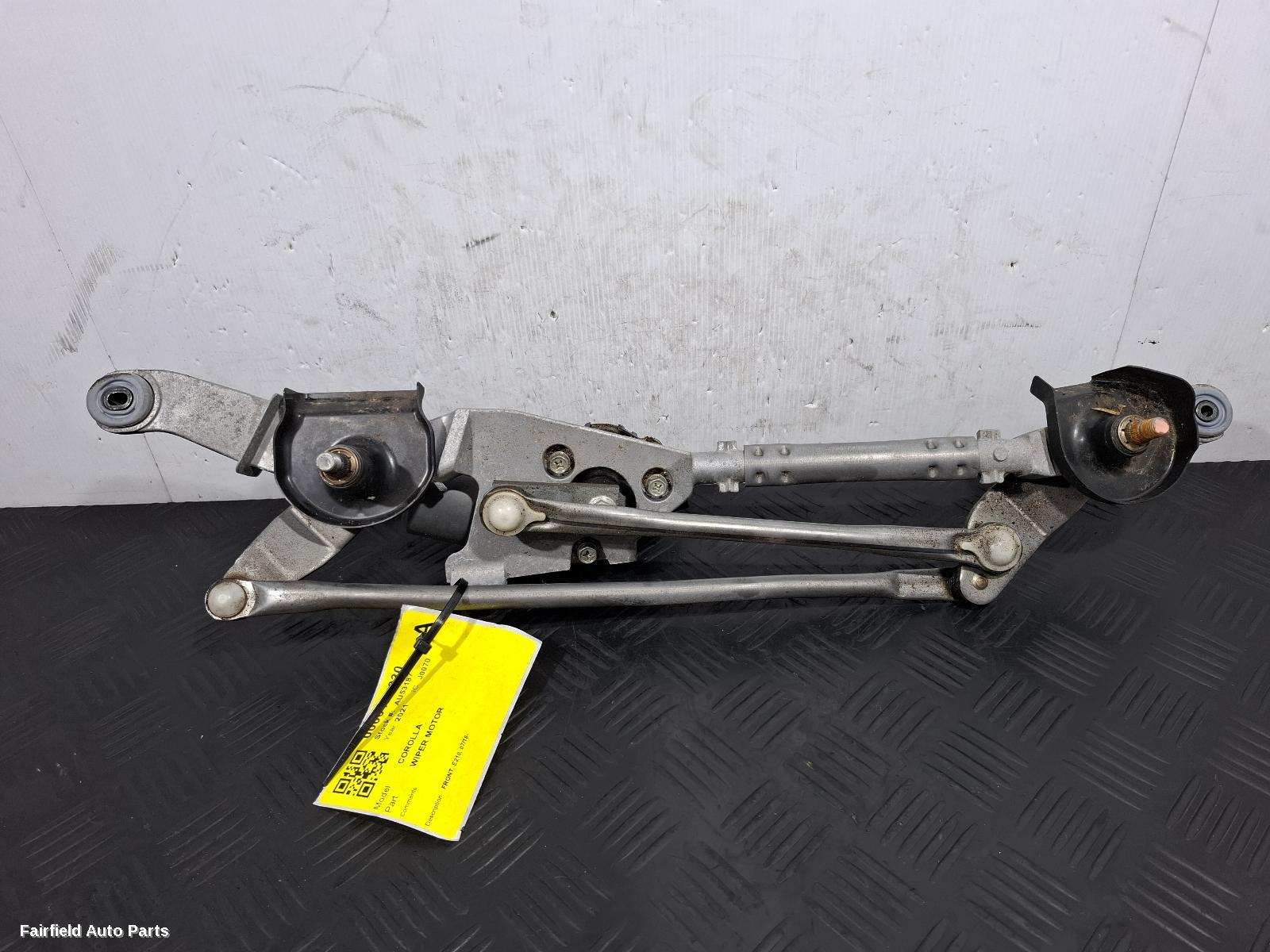 2018-2026 Toyota Corolla Wiper Motor